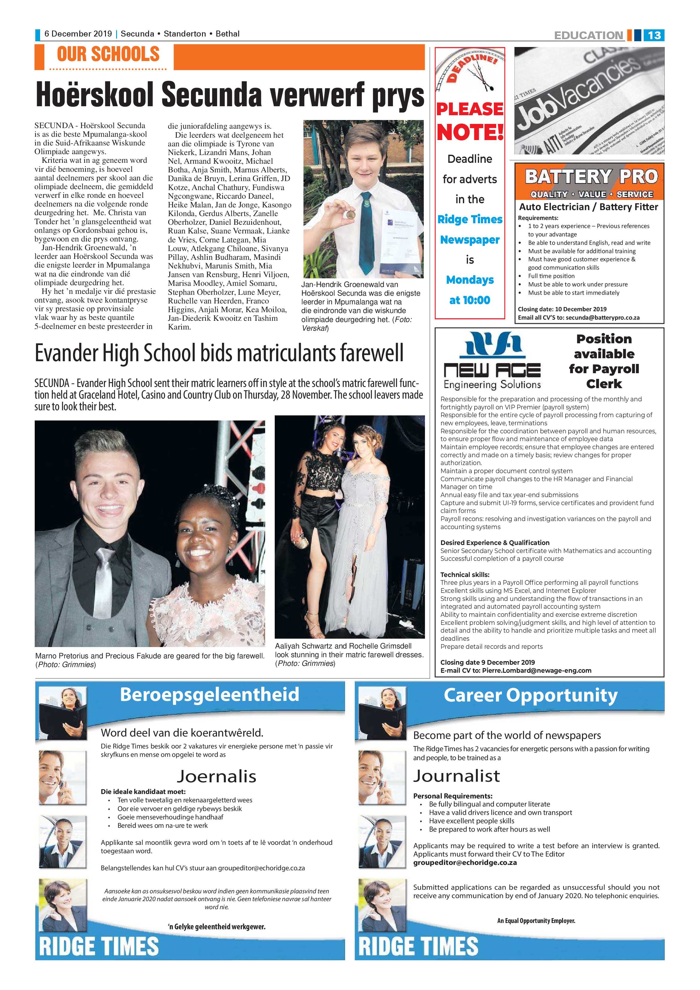 Ridge Times 6 December 2019 page 13