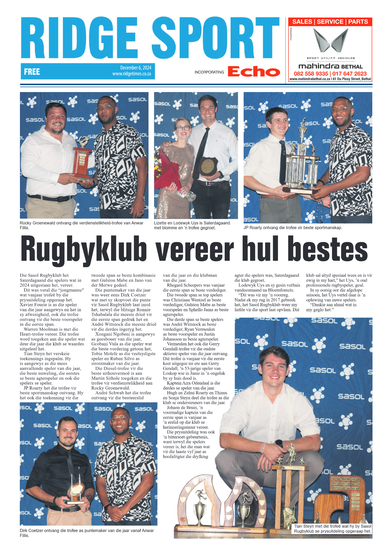Ridge Times 6 December 2024 page 8