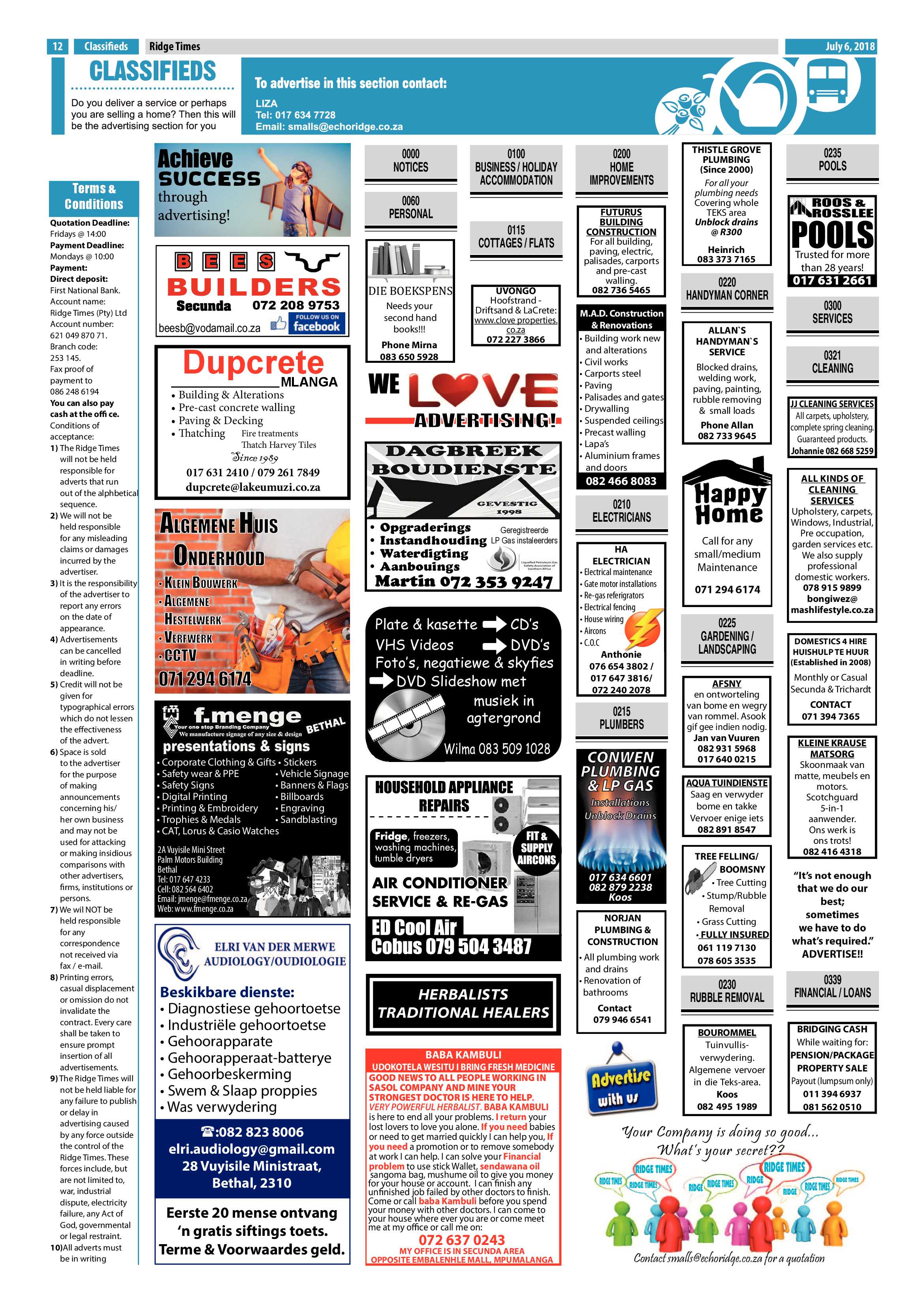 Ridge Times 6 July 2018 page 12