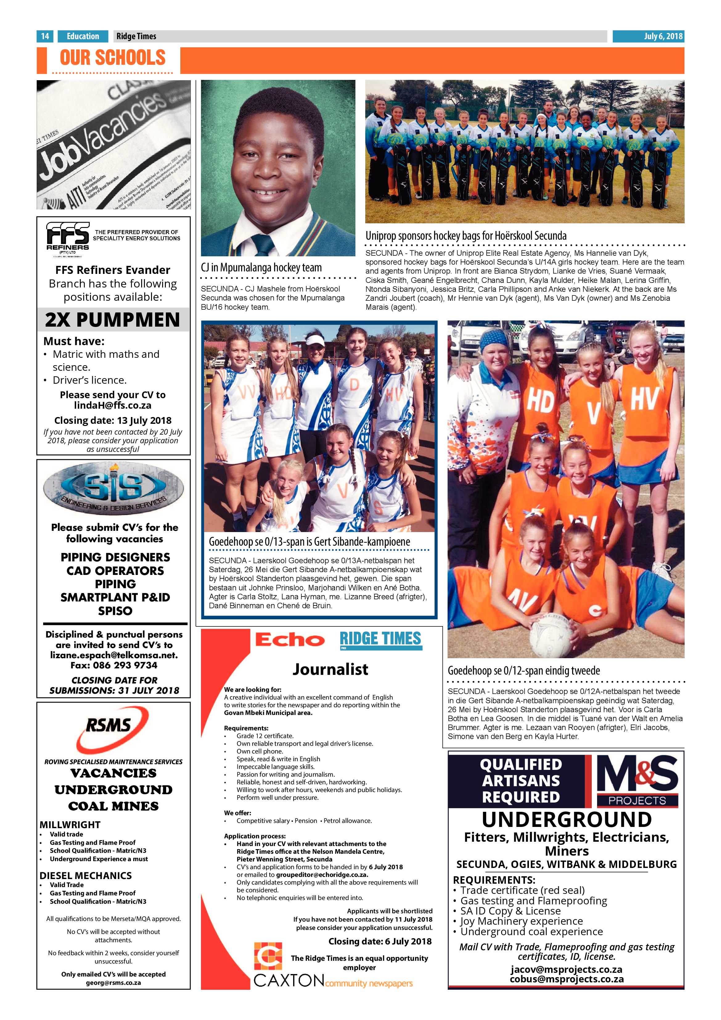 Ridge Times 6 July 2018 page 14