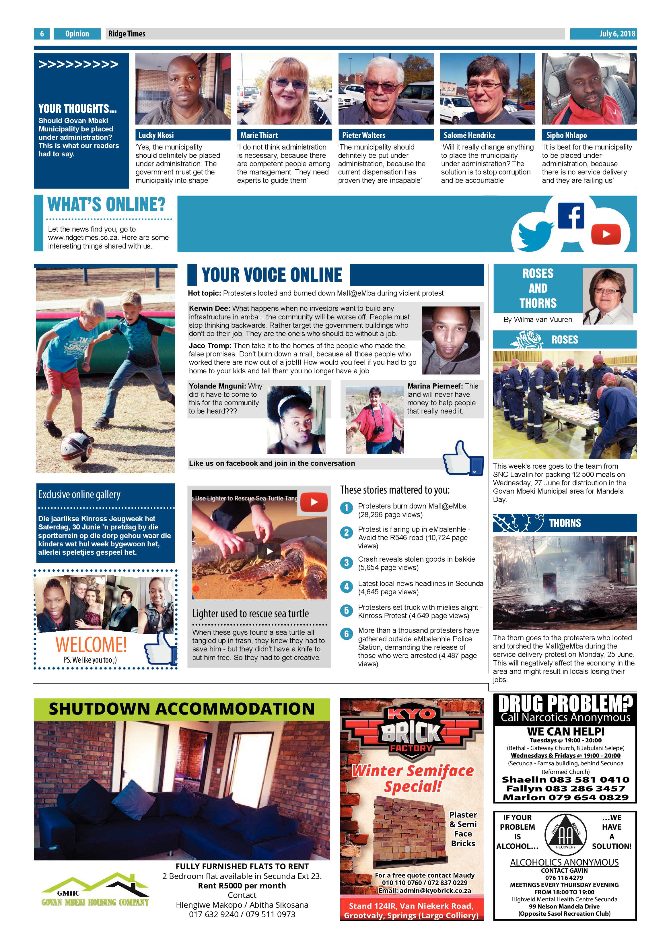 Ridge Times 6 July 2018 page 6