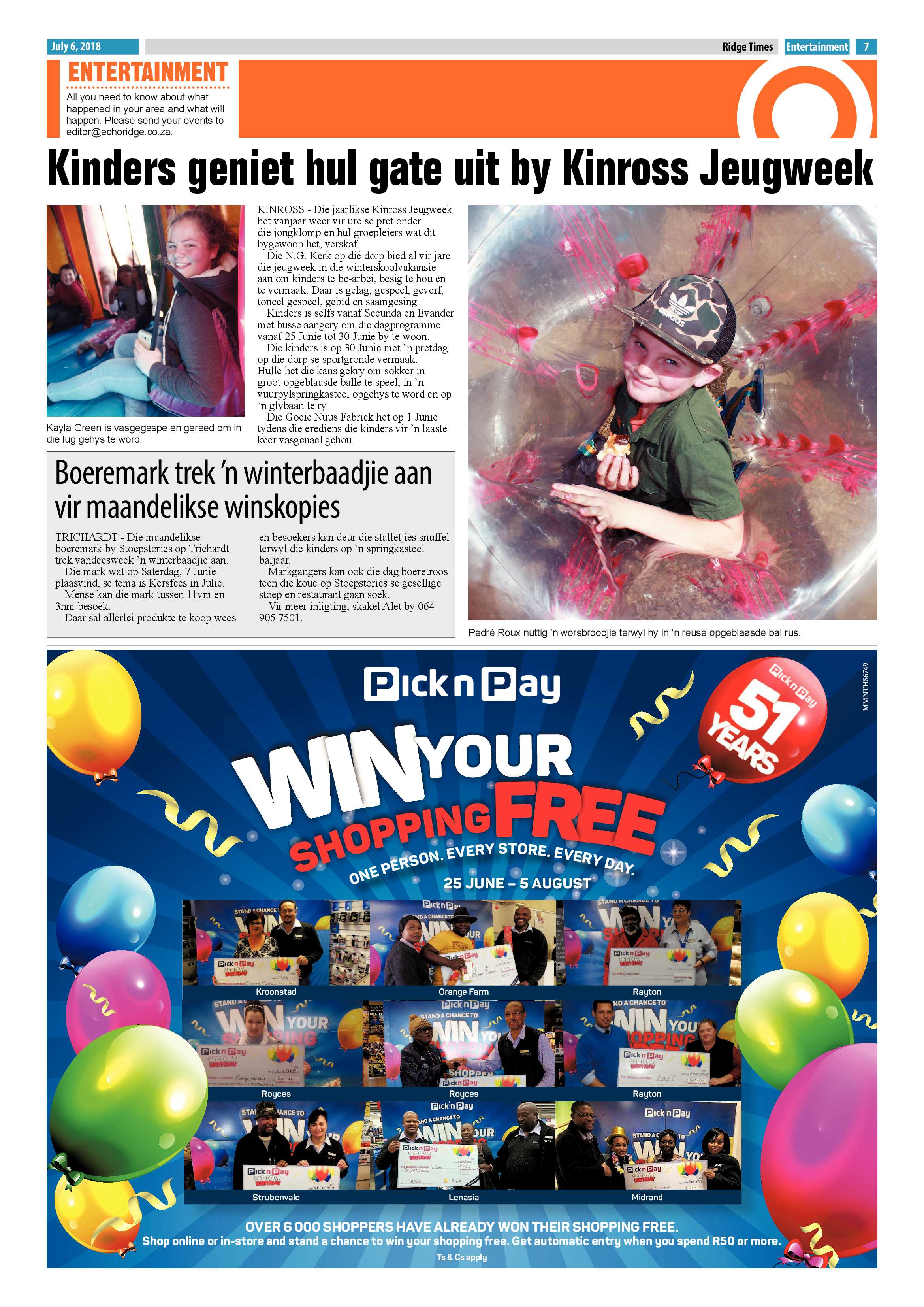 Ridge Times 6 July 2018 page 7