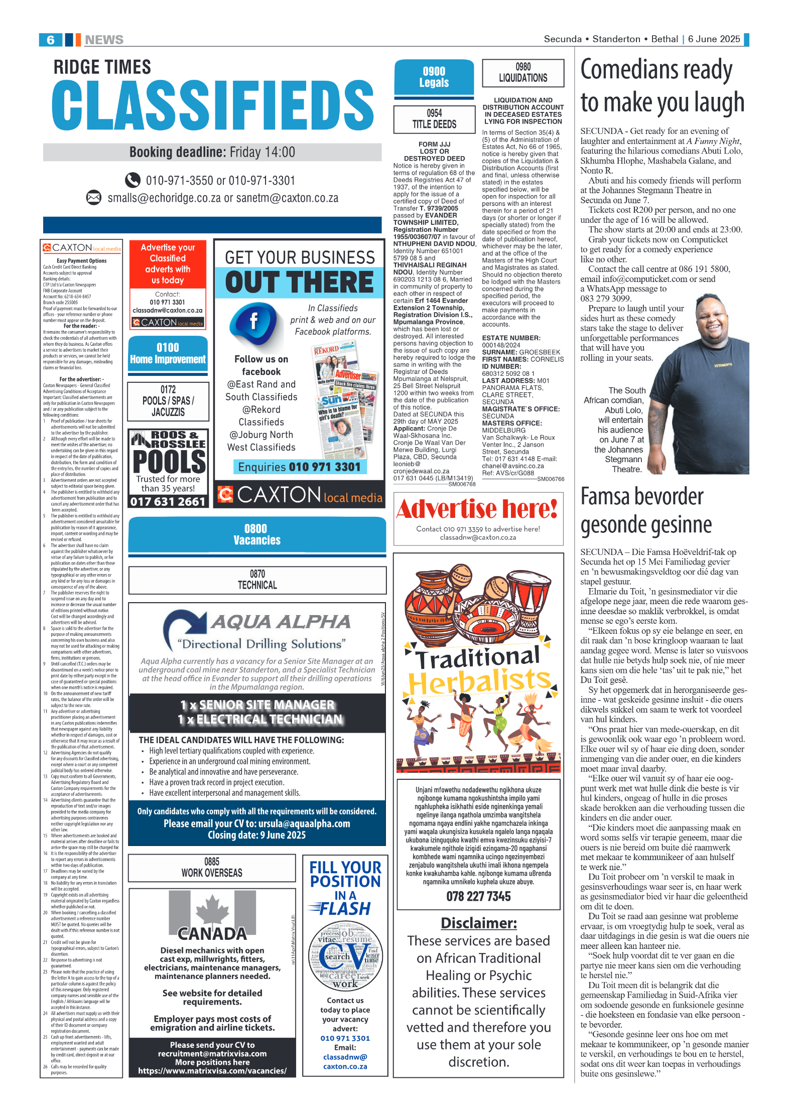 Ridge Times 6 June 2025 page 6