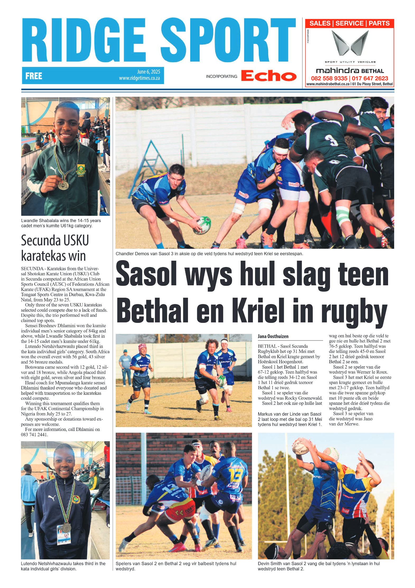 Ridge Times 6 June 2025 page 8