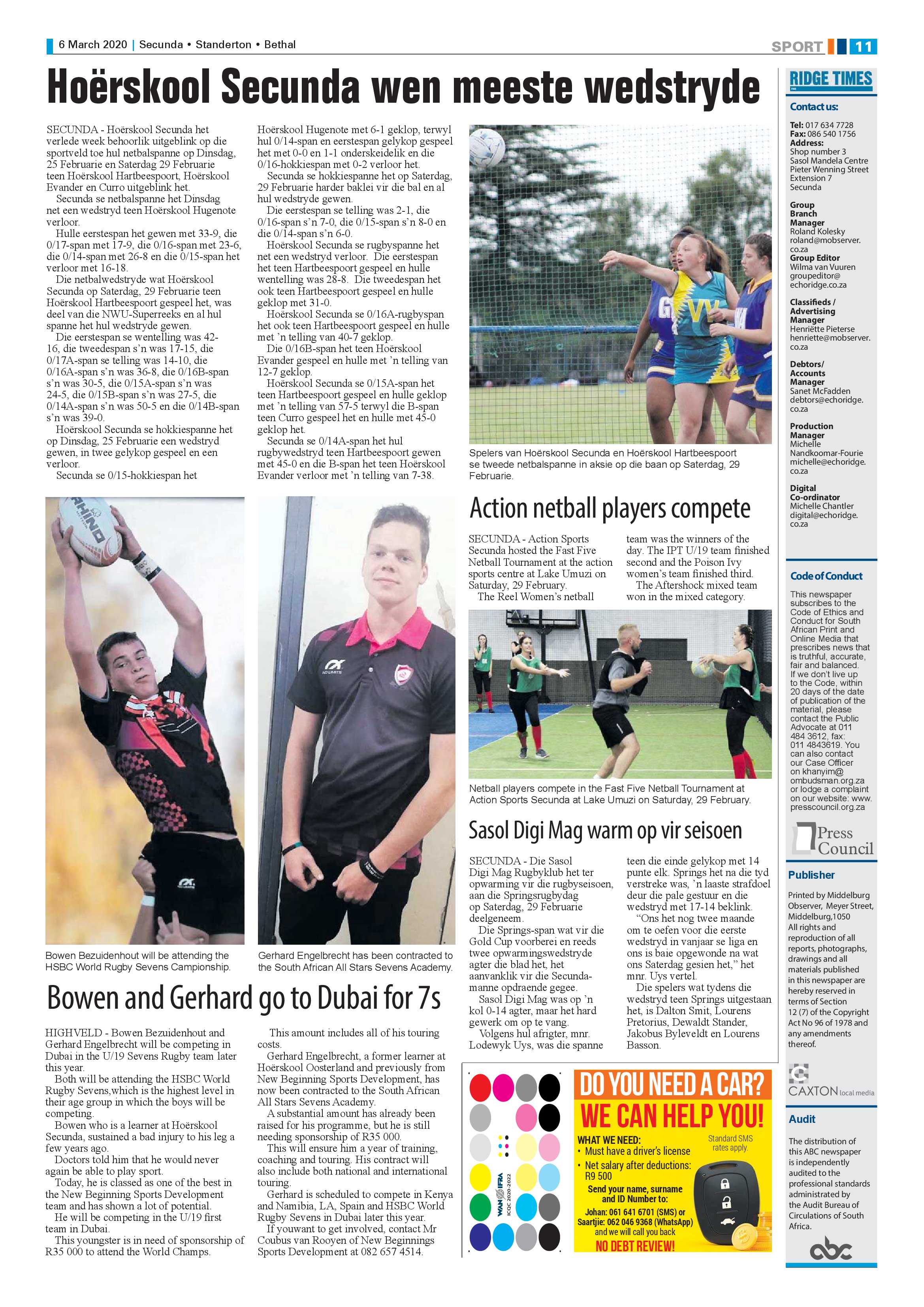 Ridge Times 6 March 2020 page 11