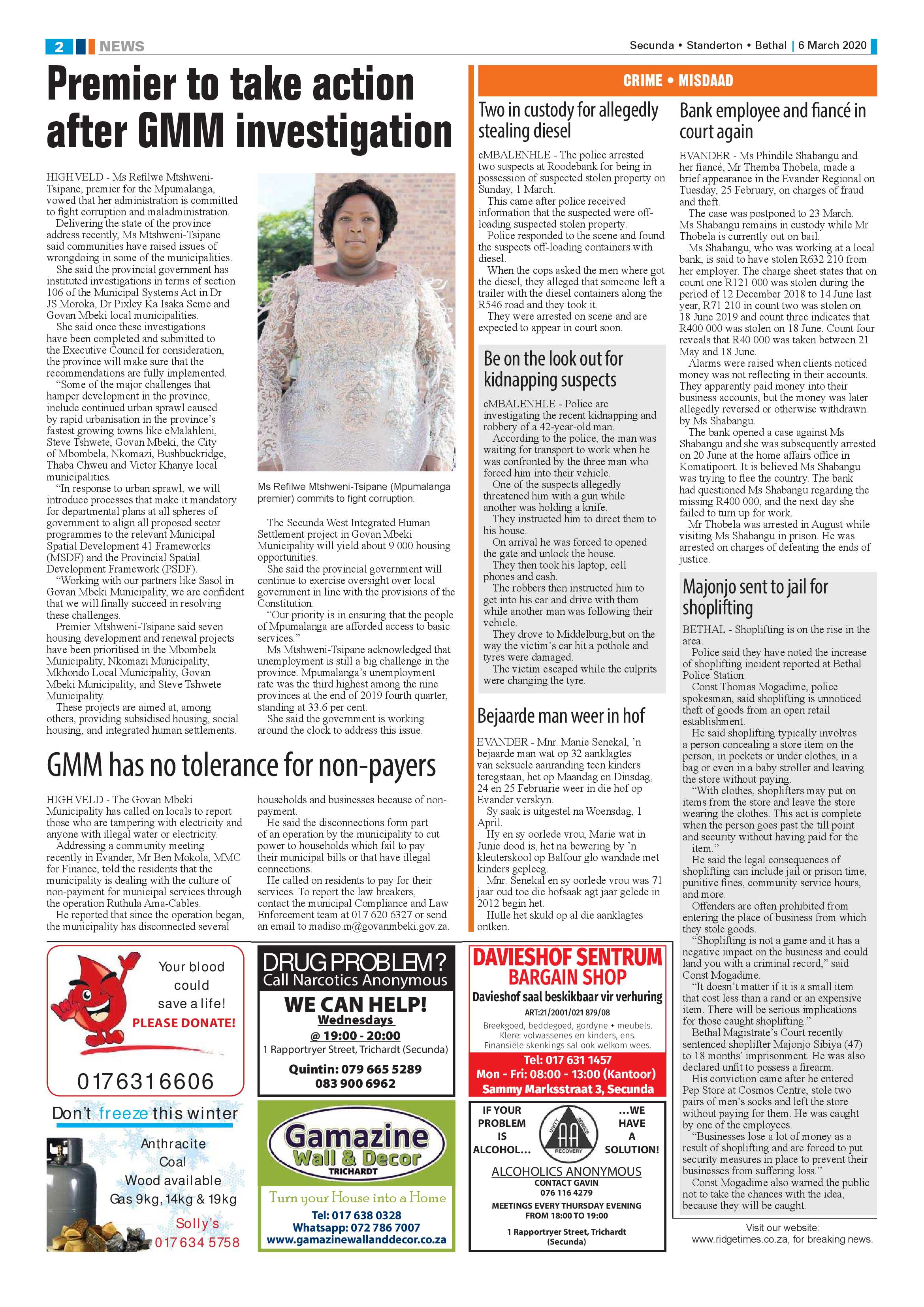 Ridge Times 6 March 2020 page 2