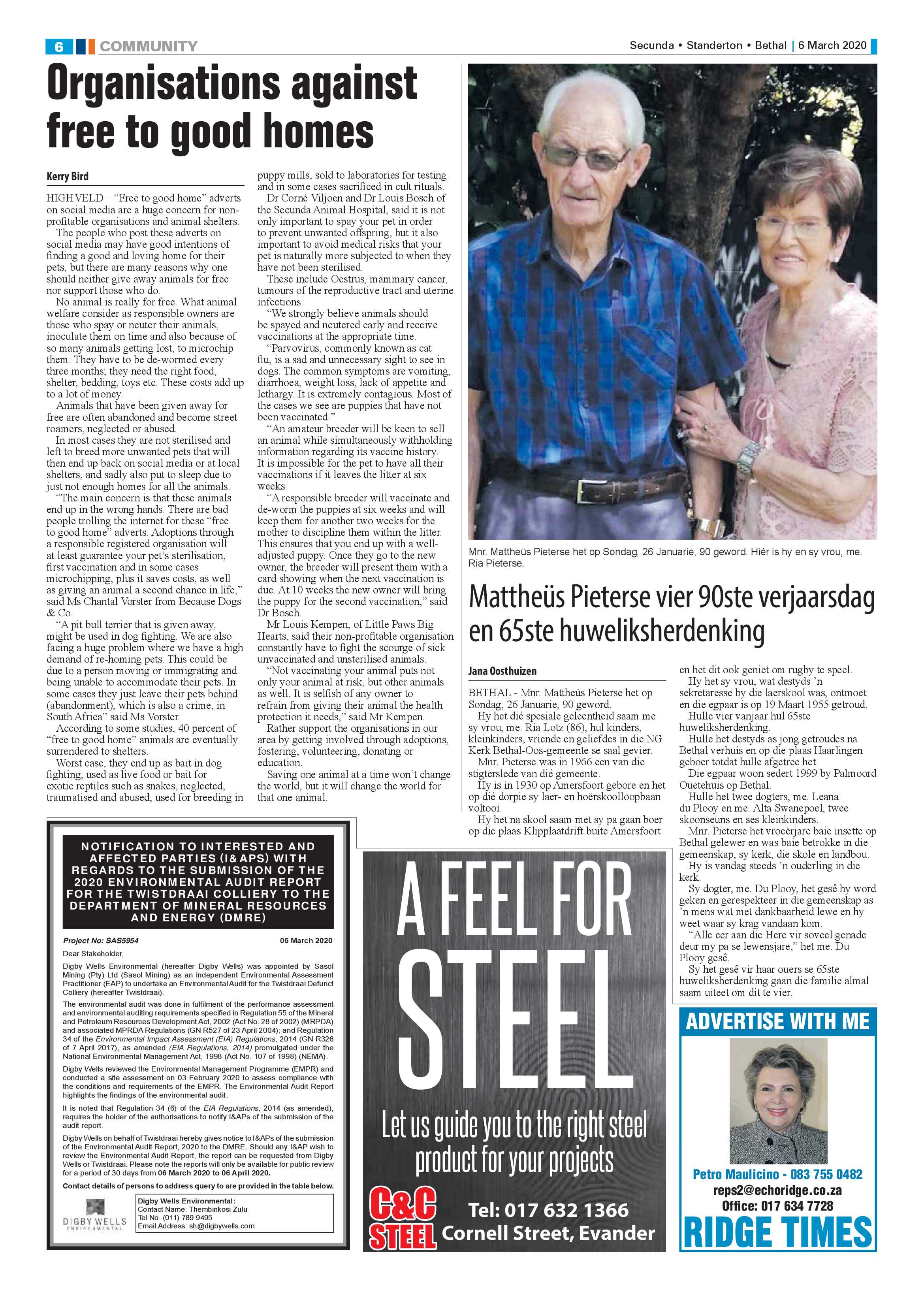 Ridge Times 6 March 2020 page 6