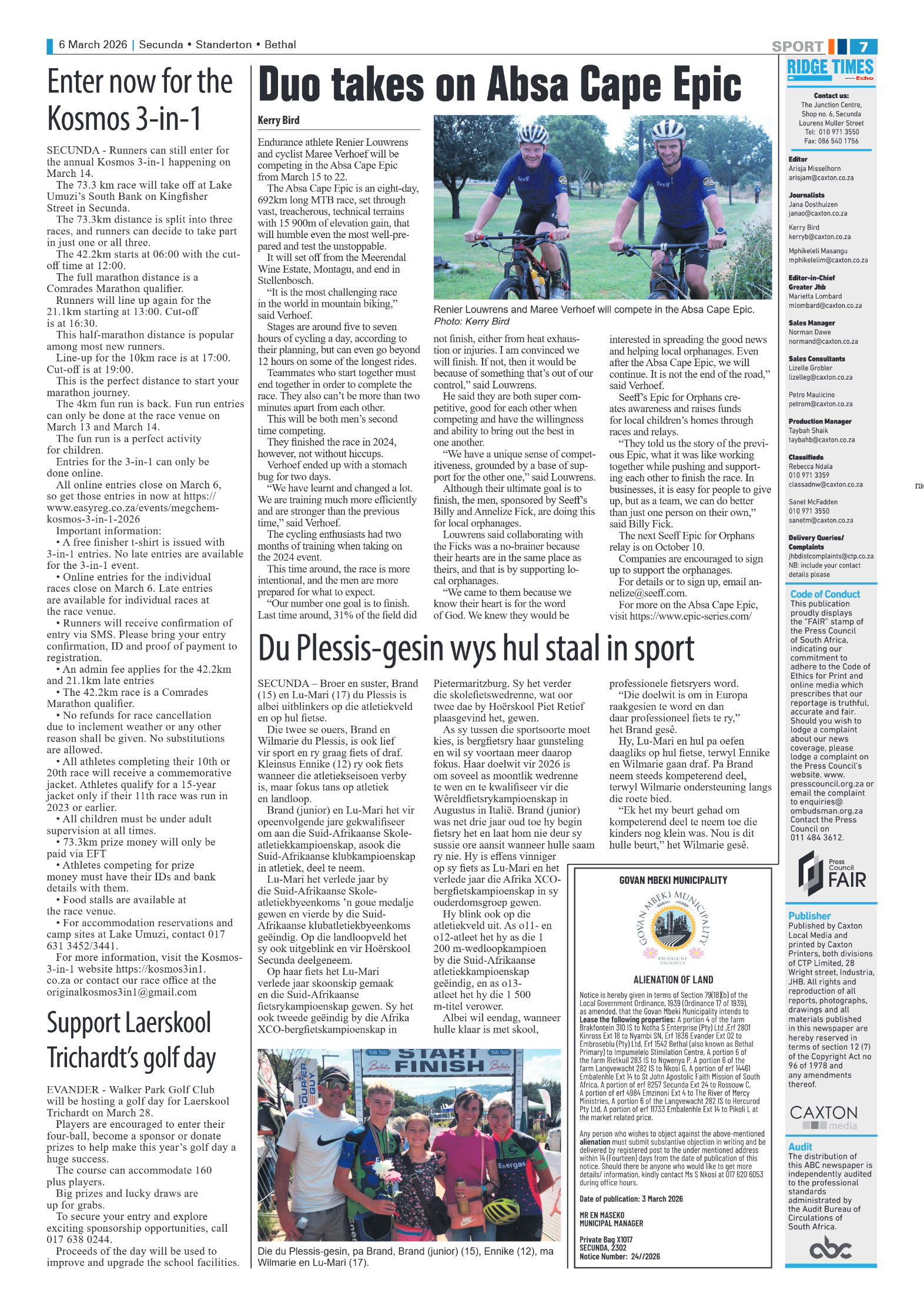 Ridge Times 6 March 2026 page 7