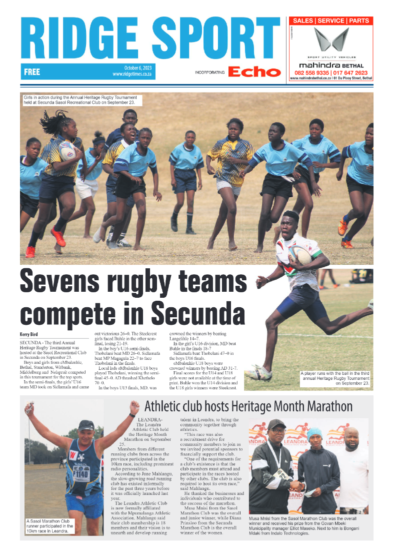 Ridge Times 6 October 2023 page 12