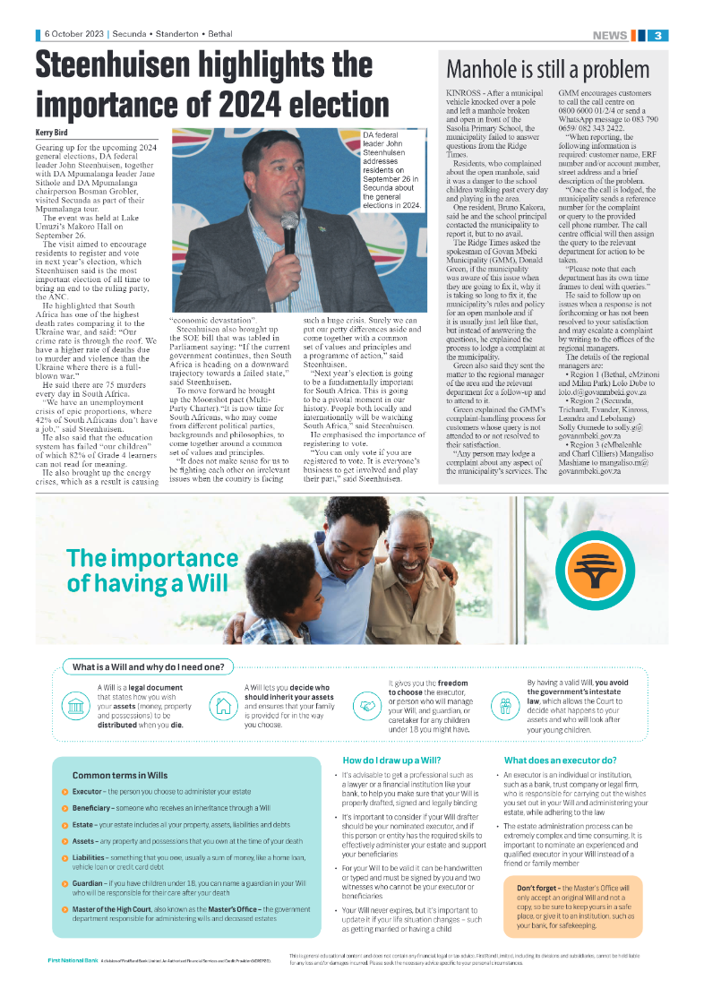 Ridge Times 6 October 2023 page 3