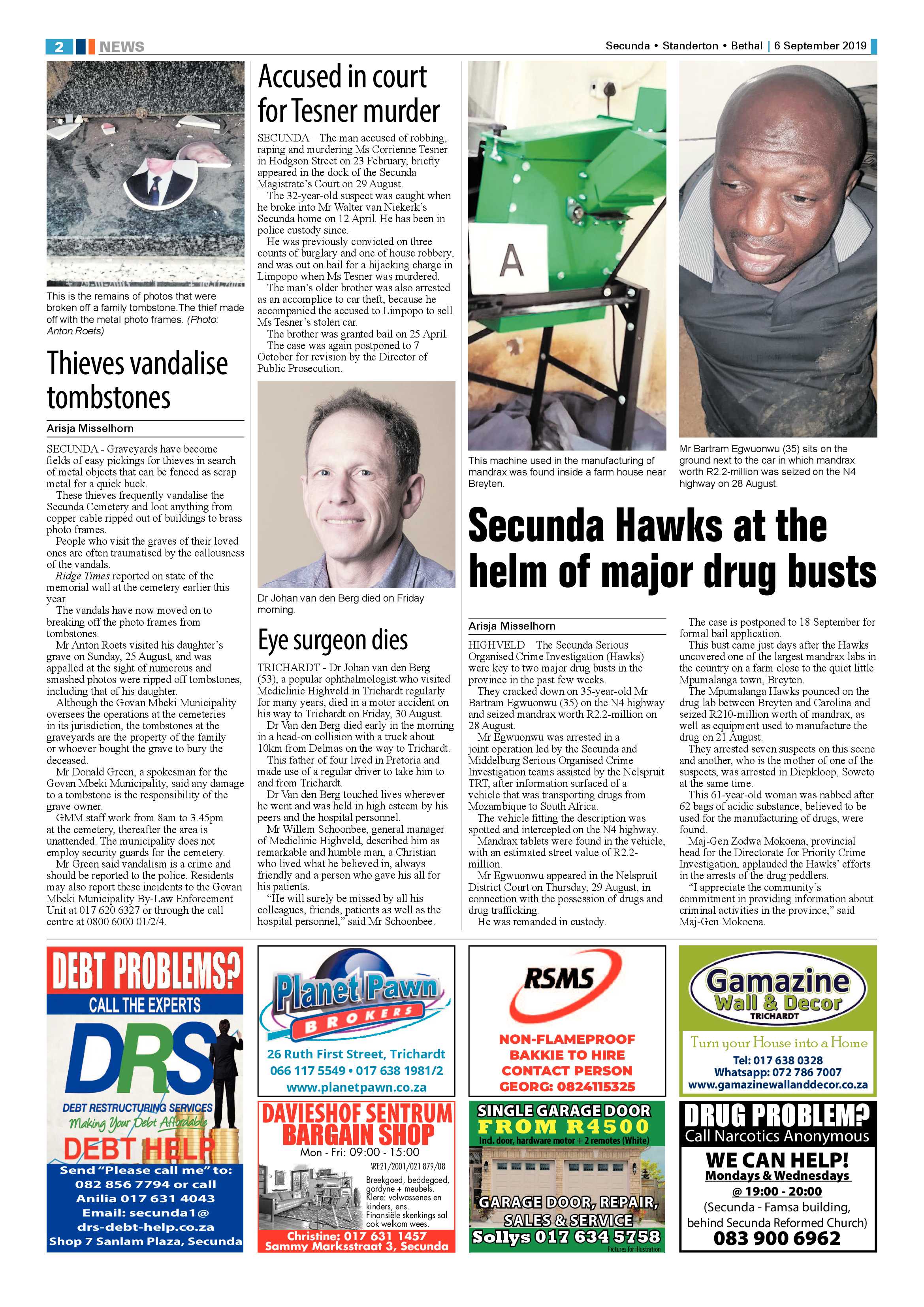 Ridge Times 6 September 2019 page 2