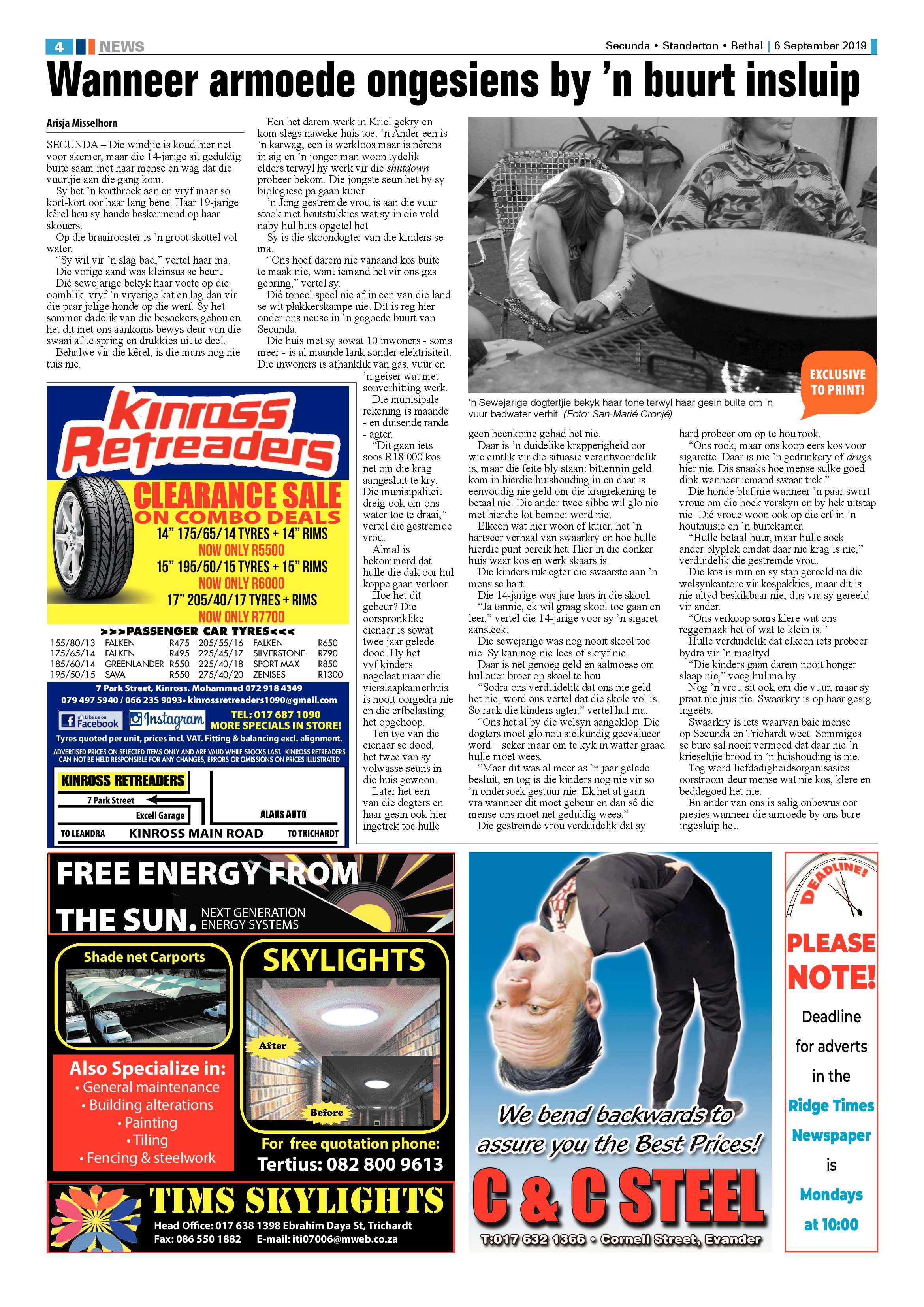 Ridge Times 6 September 2019 page 4