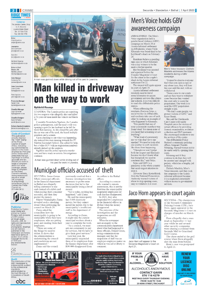 Ridge Times 7 April 2023 page 2