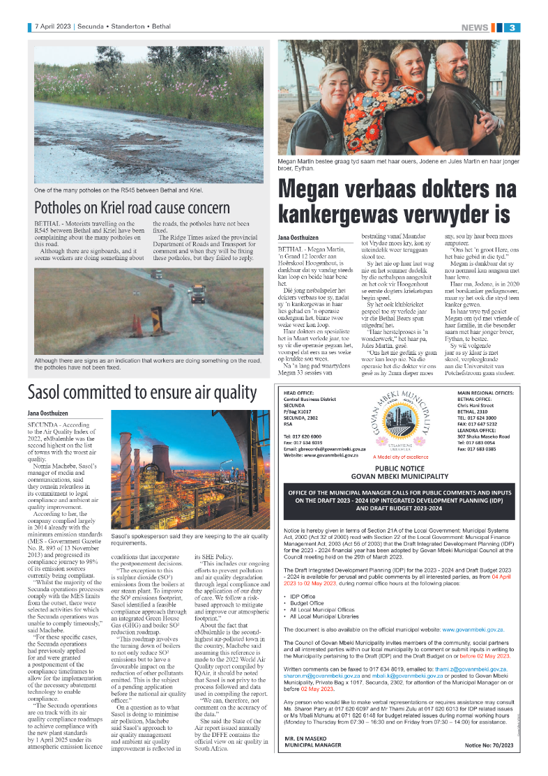 Ridge Times 7 April 2023 page 3