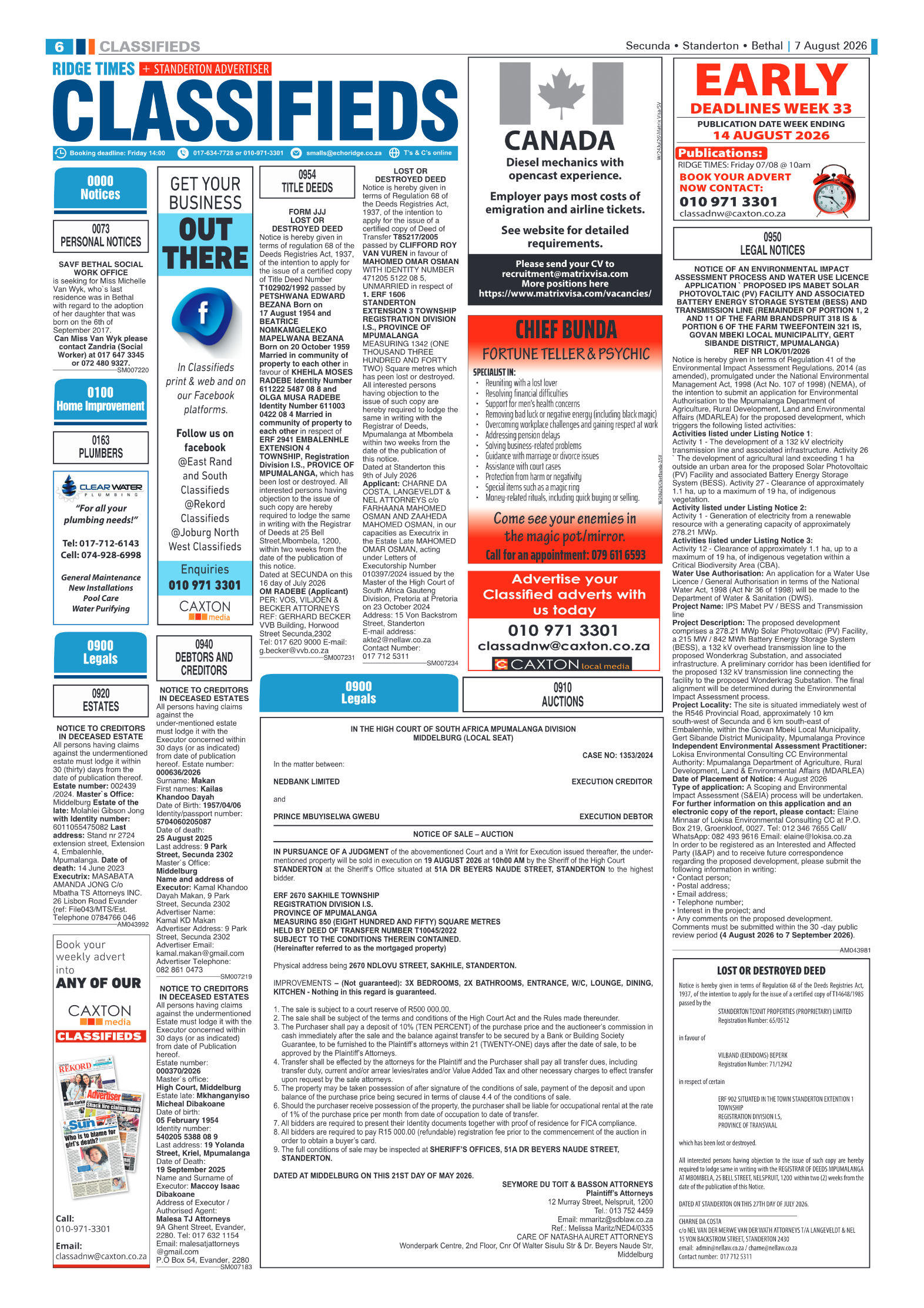 Ridge Times 7 August 2026 page 6