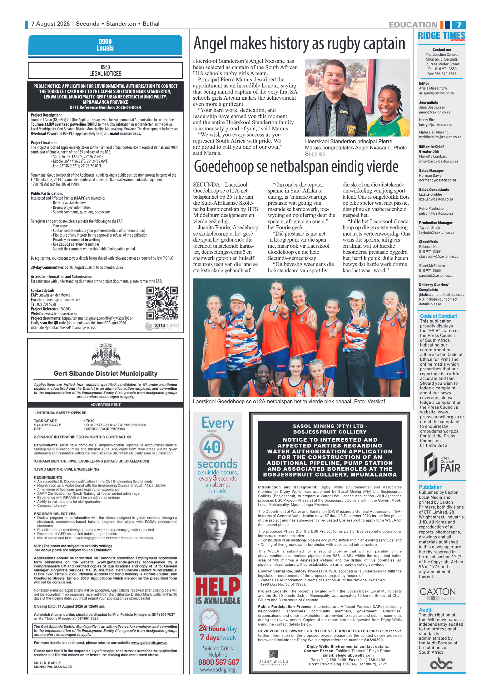 Ridge Times 7 August 2026 page 7