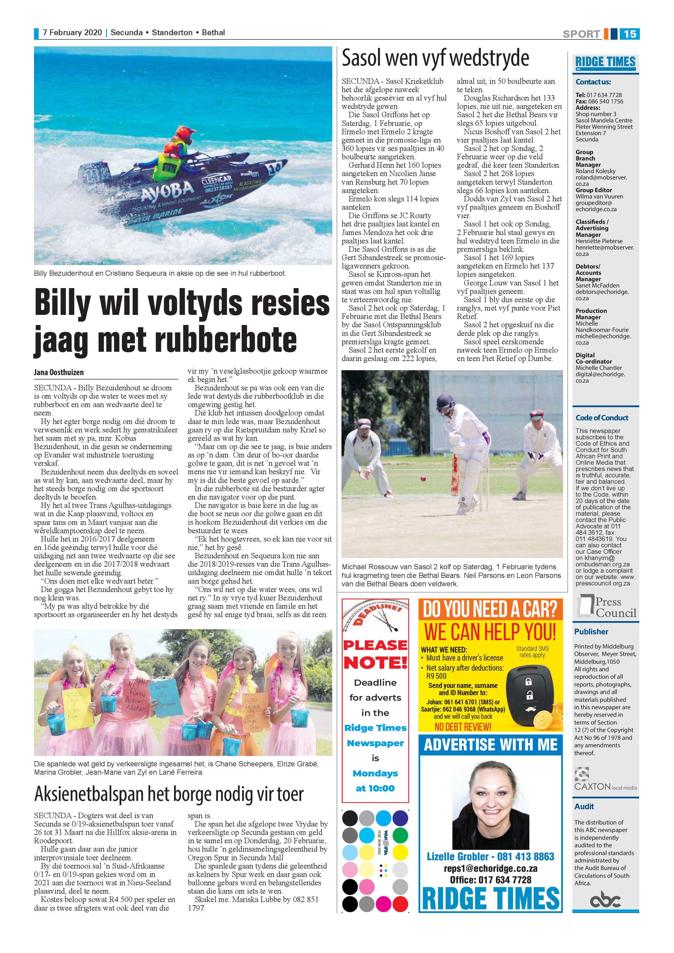Ridge Times 7 February 2020 page 15