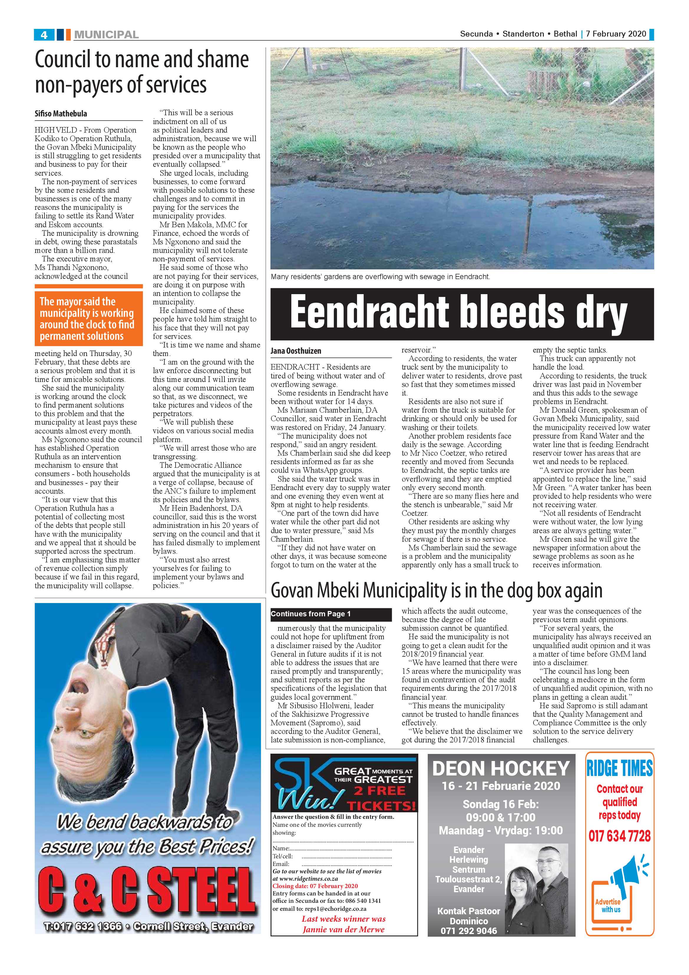 Ridge Times 7 February 2020 page 4