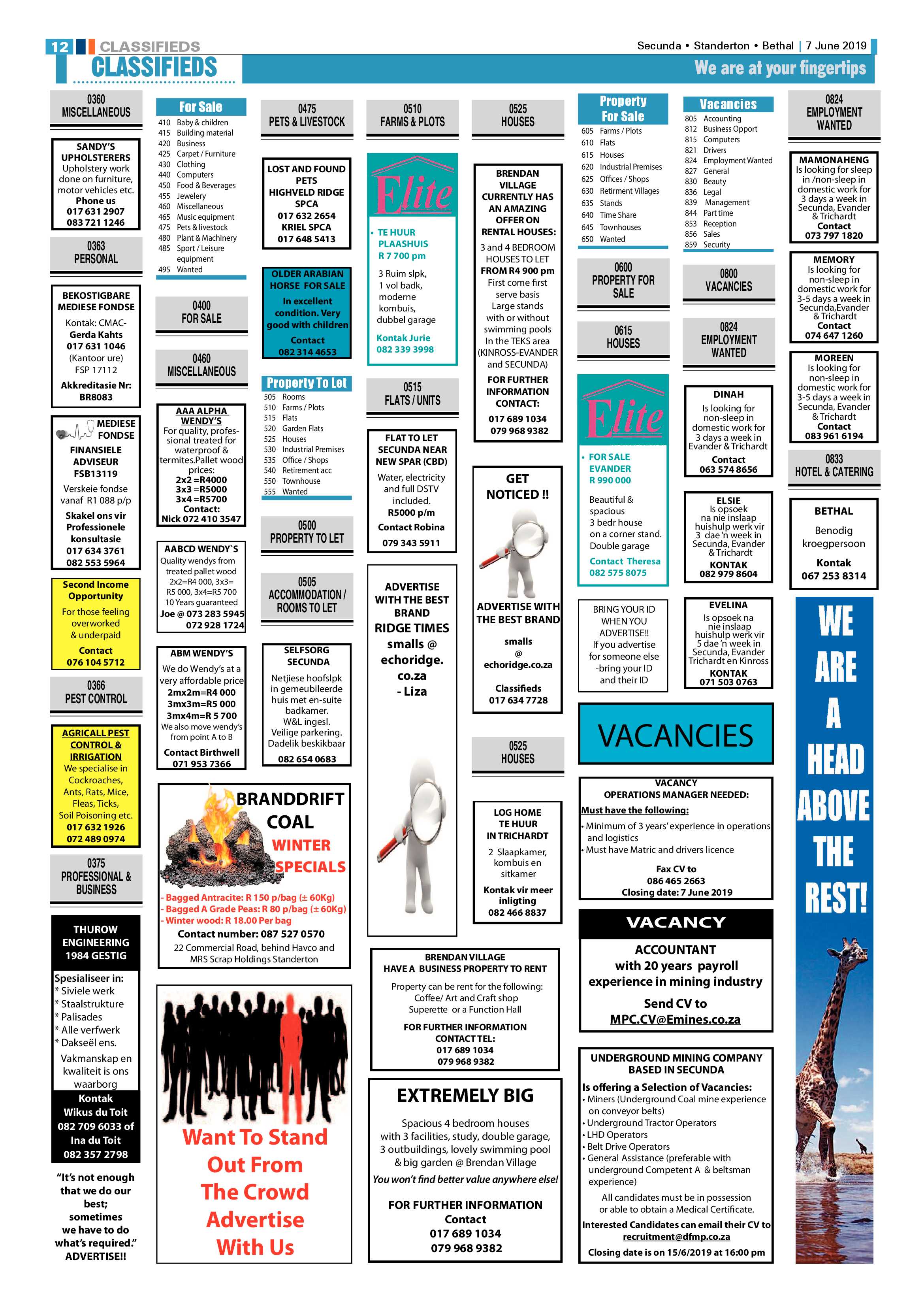 Ridge Times 7 June 2019 page 12