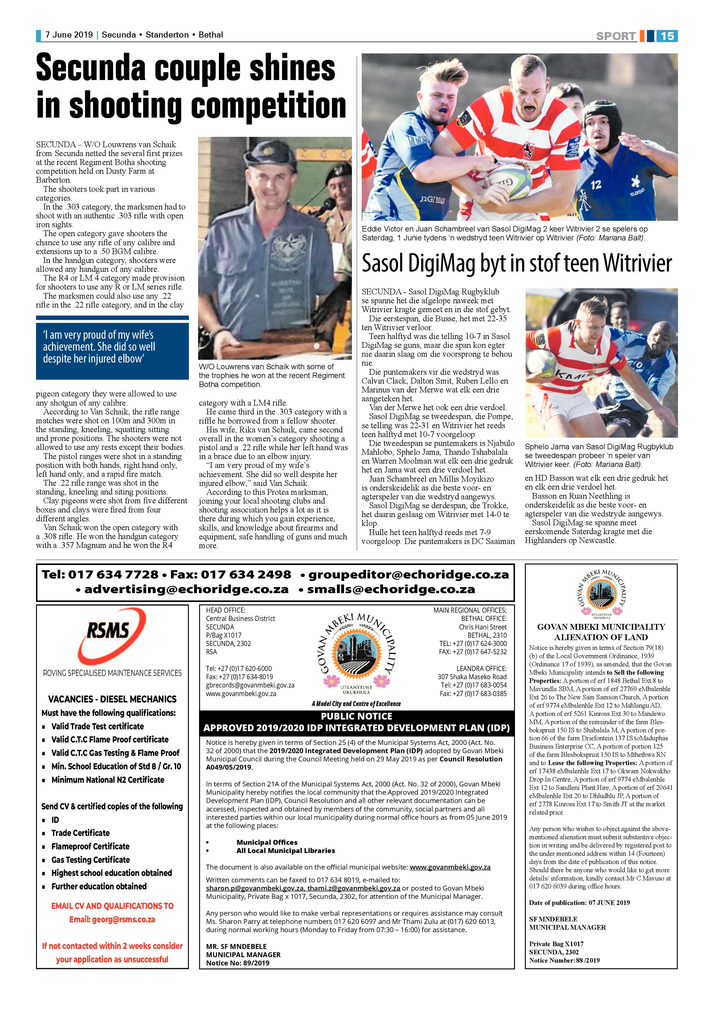 Ridge Times 7 June 2019 page 15