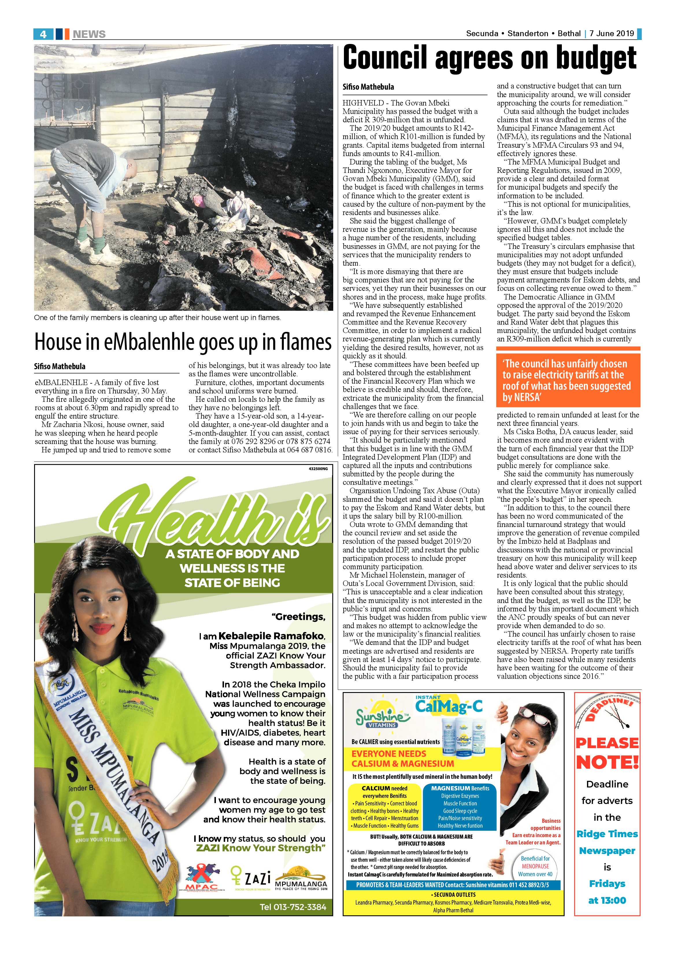 Ridge Times 7 June 2019 page 4