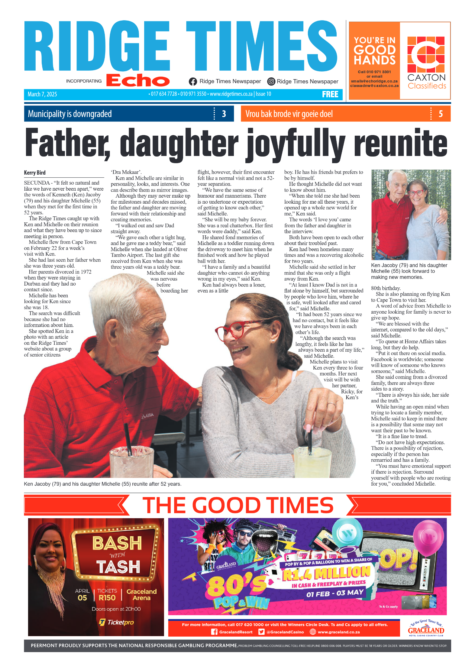 Ridge Times 7 March 2025 page 1