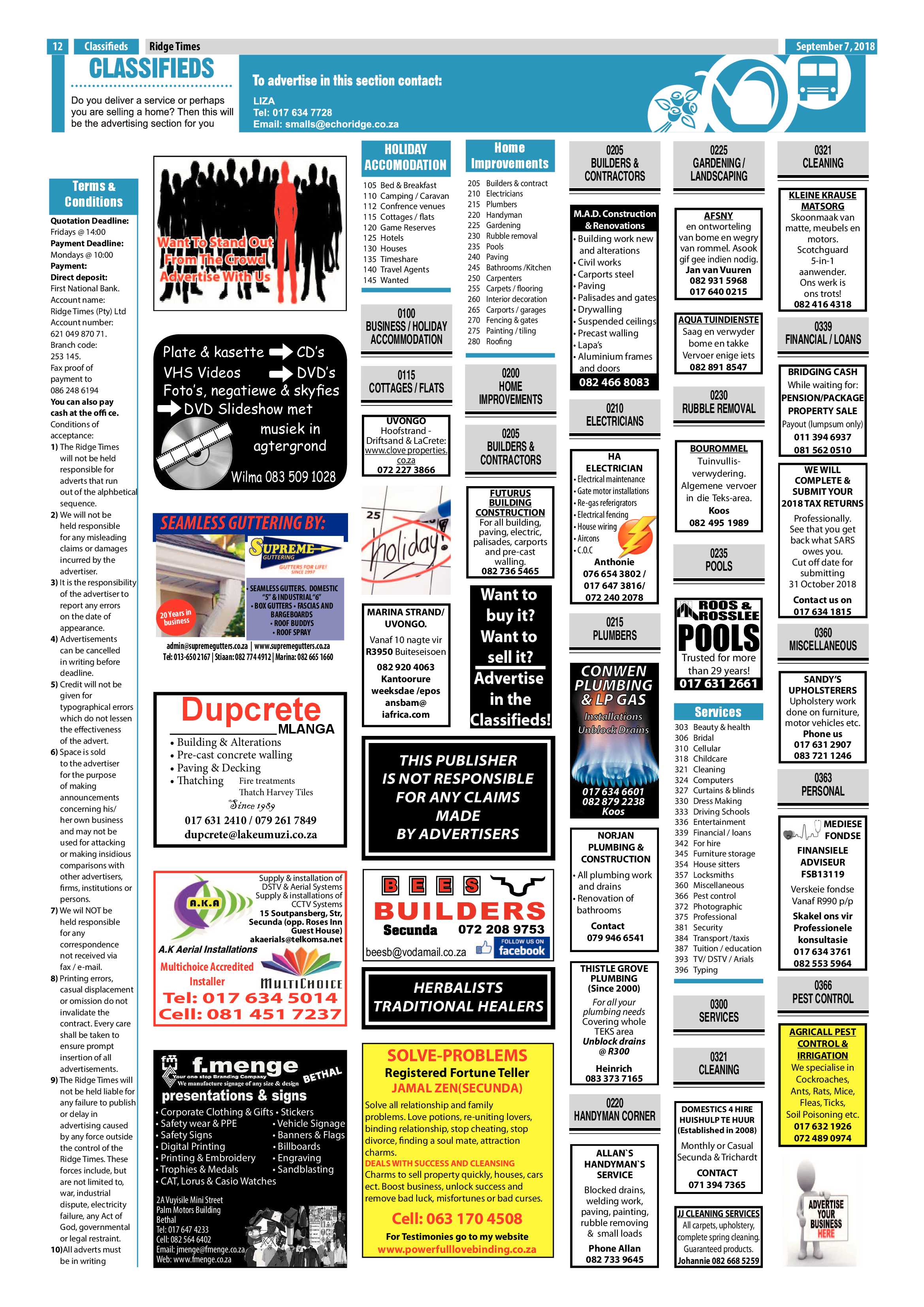 Ridge Times 7 September 2018 page 11