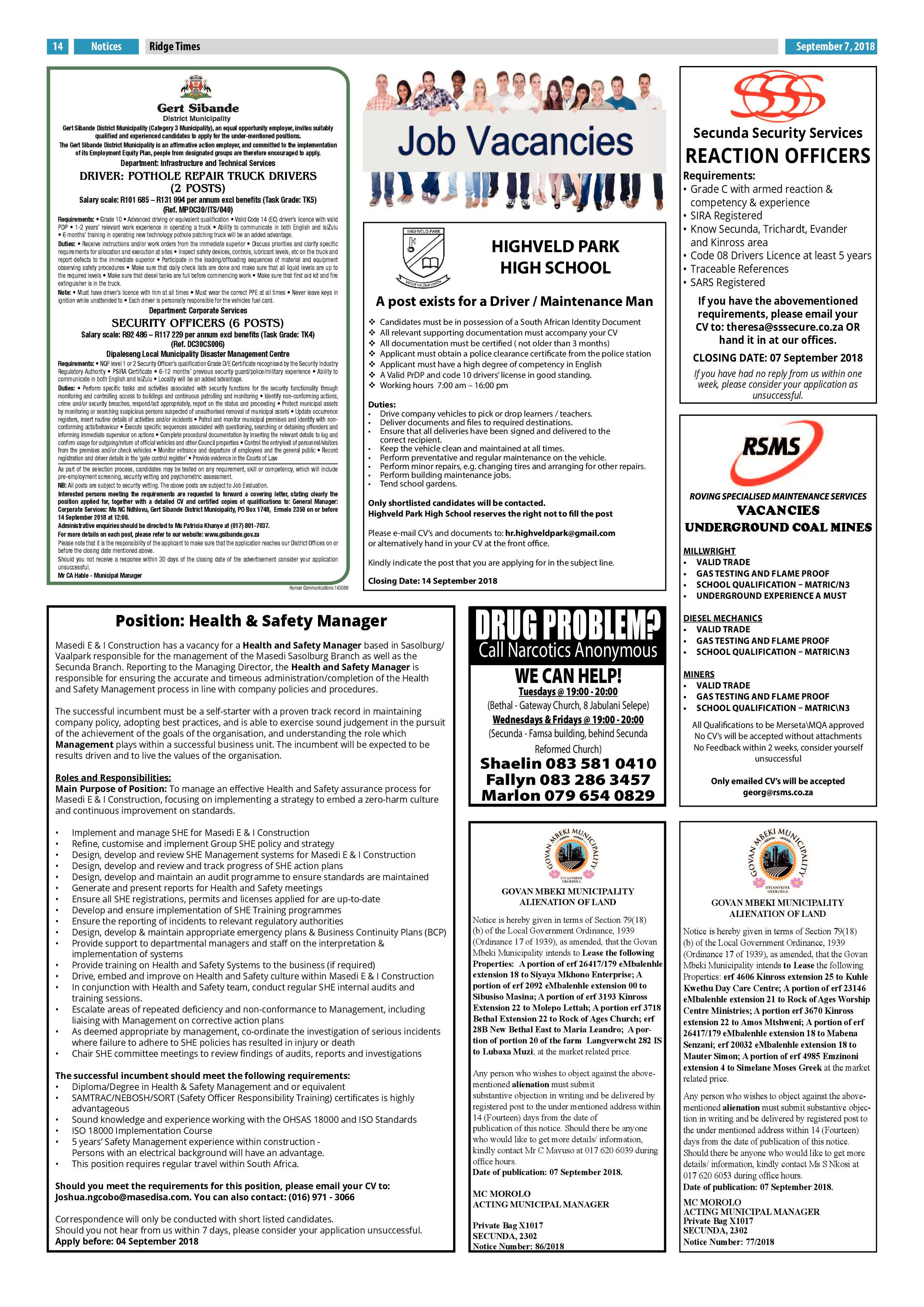 Ridge Times 7 September 2018 page 13