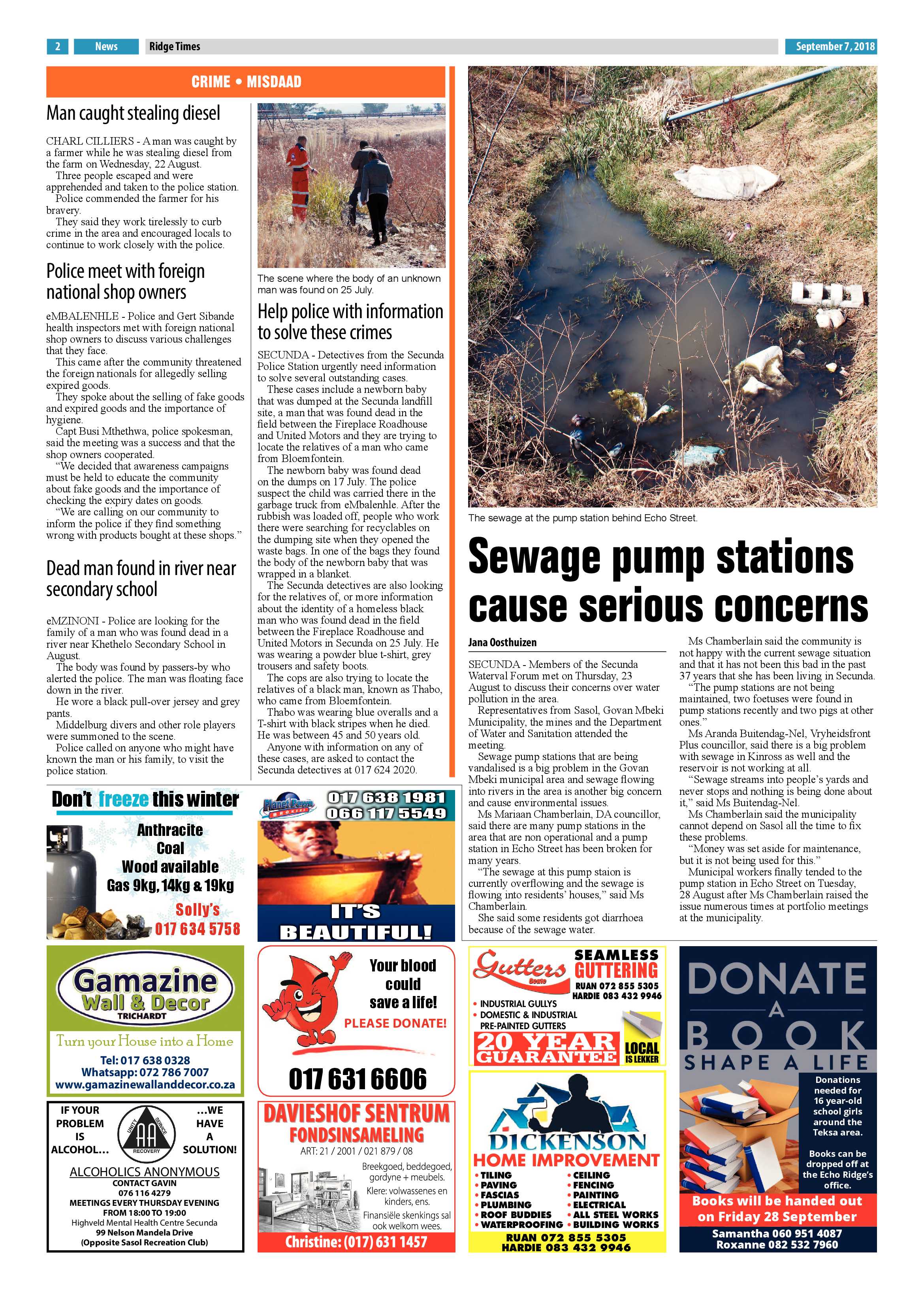 Ridge Times 7 September 2018 page 2