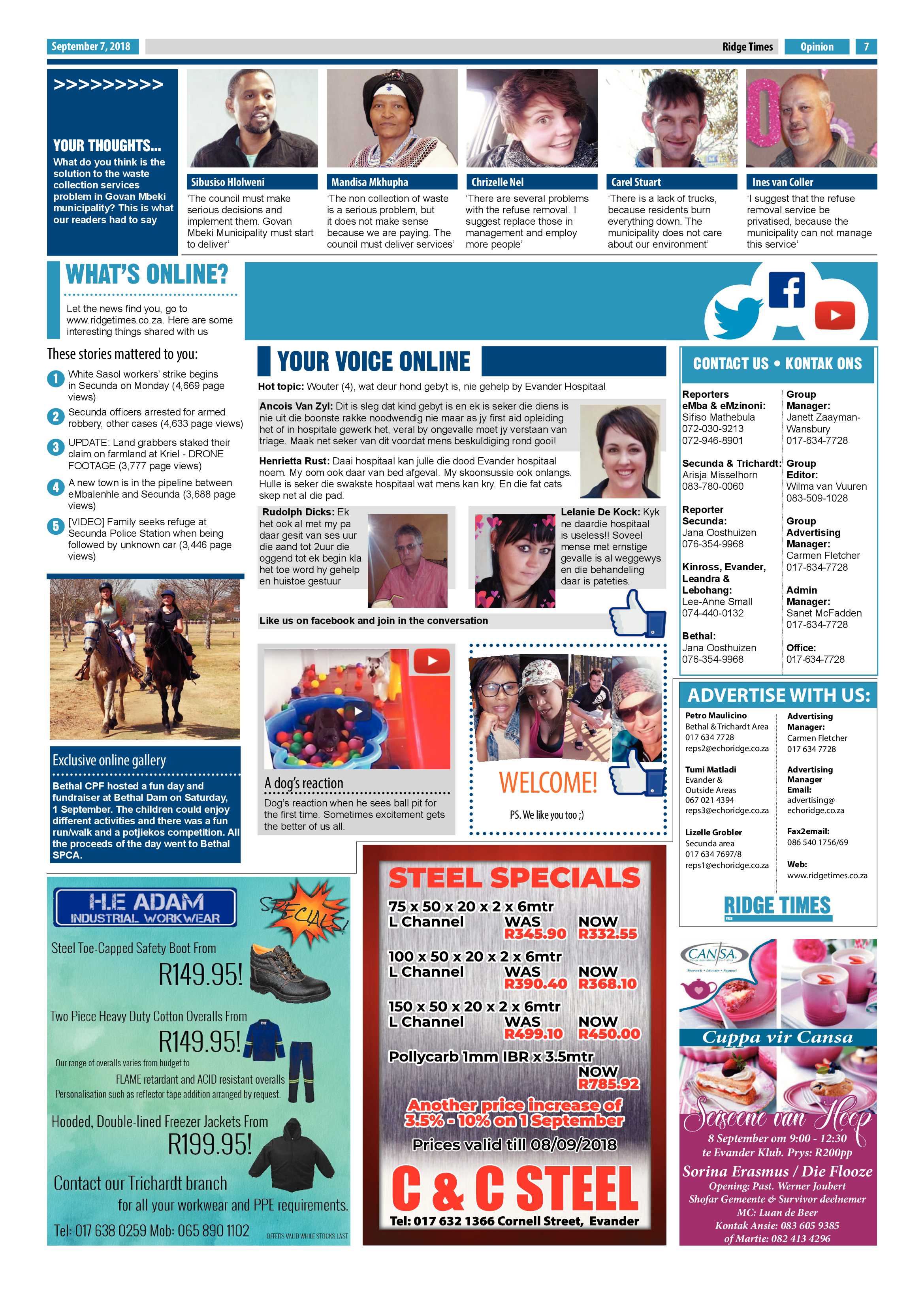 Ridge Times 7 September 2018 page 7