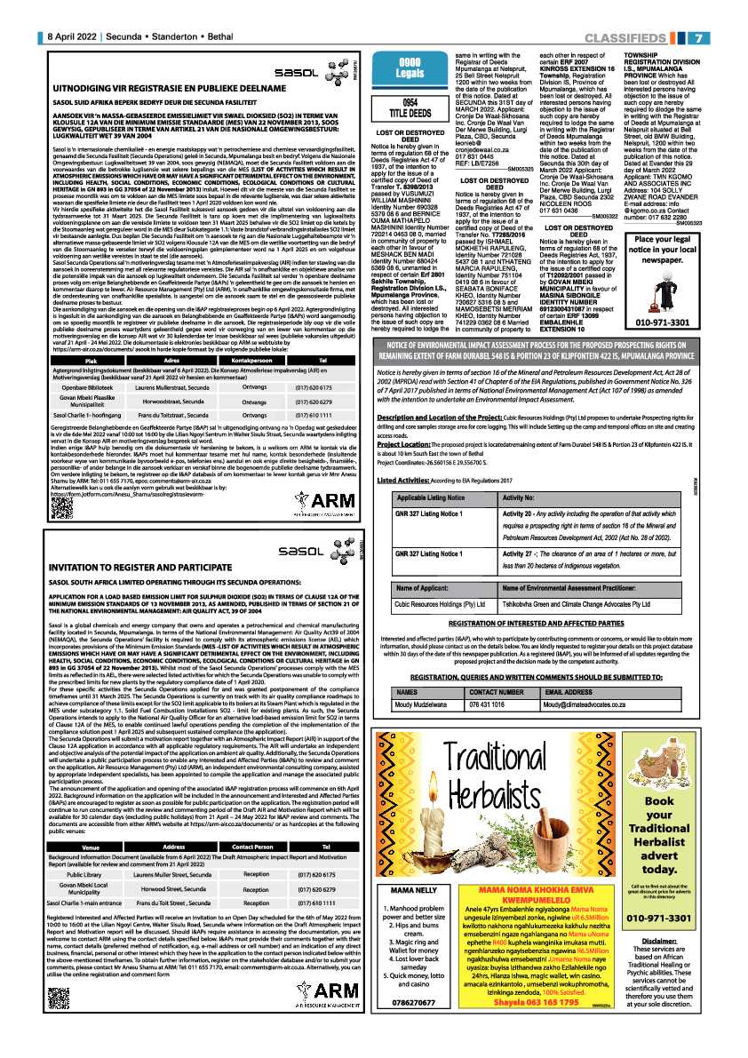 Ridge Times 8 April 2022 page 7