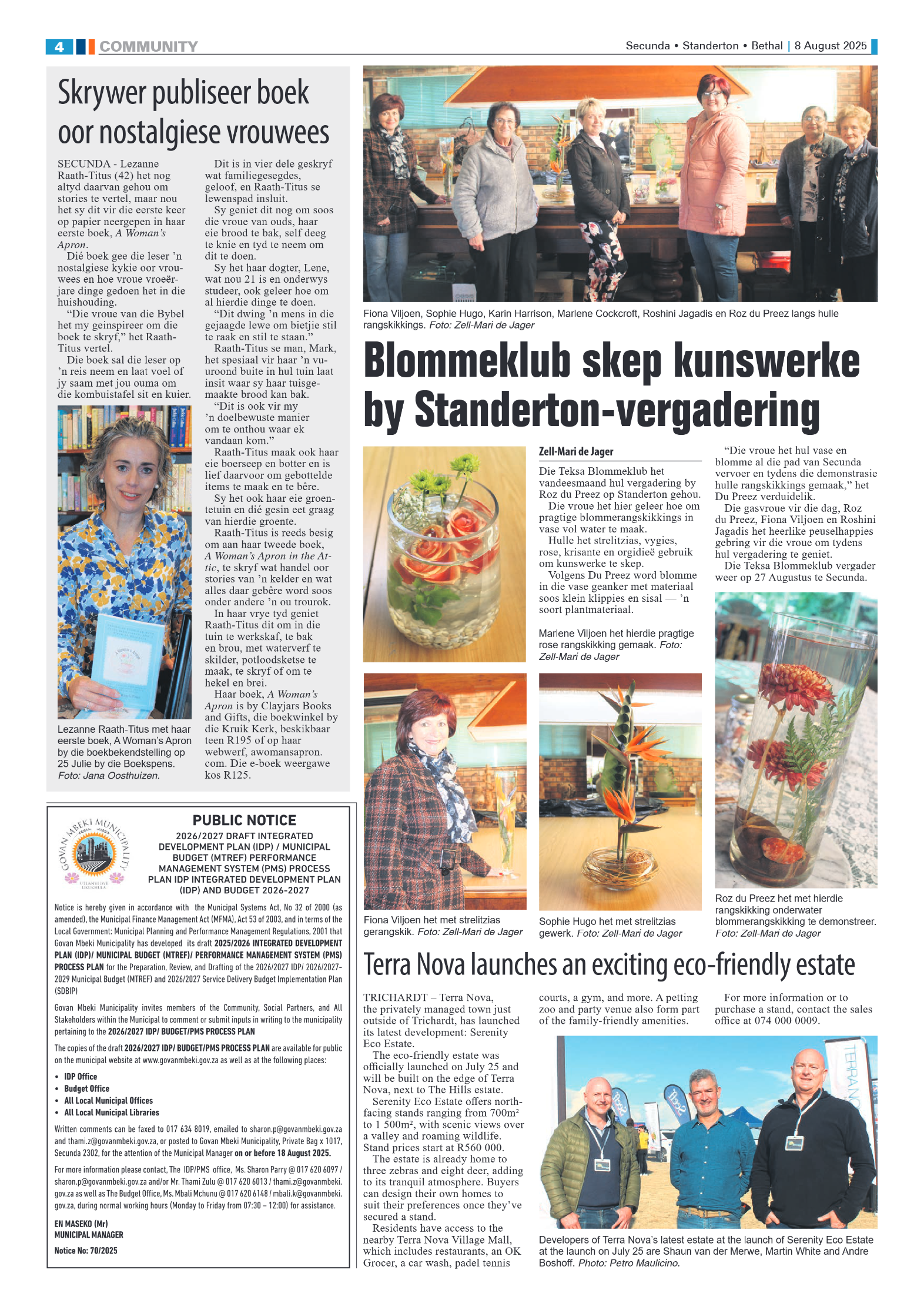 Ridge Times 8 August 2025 page 4