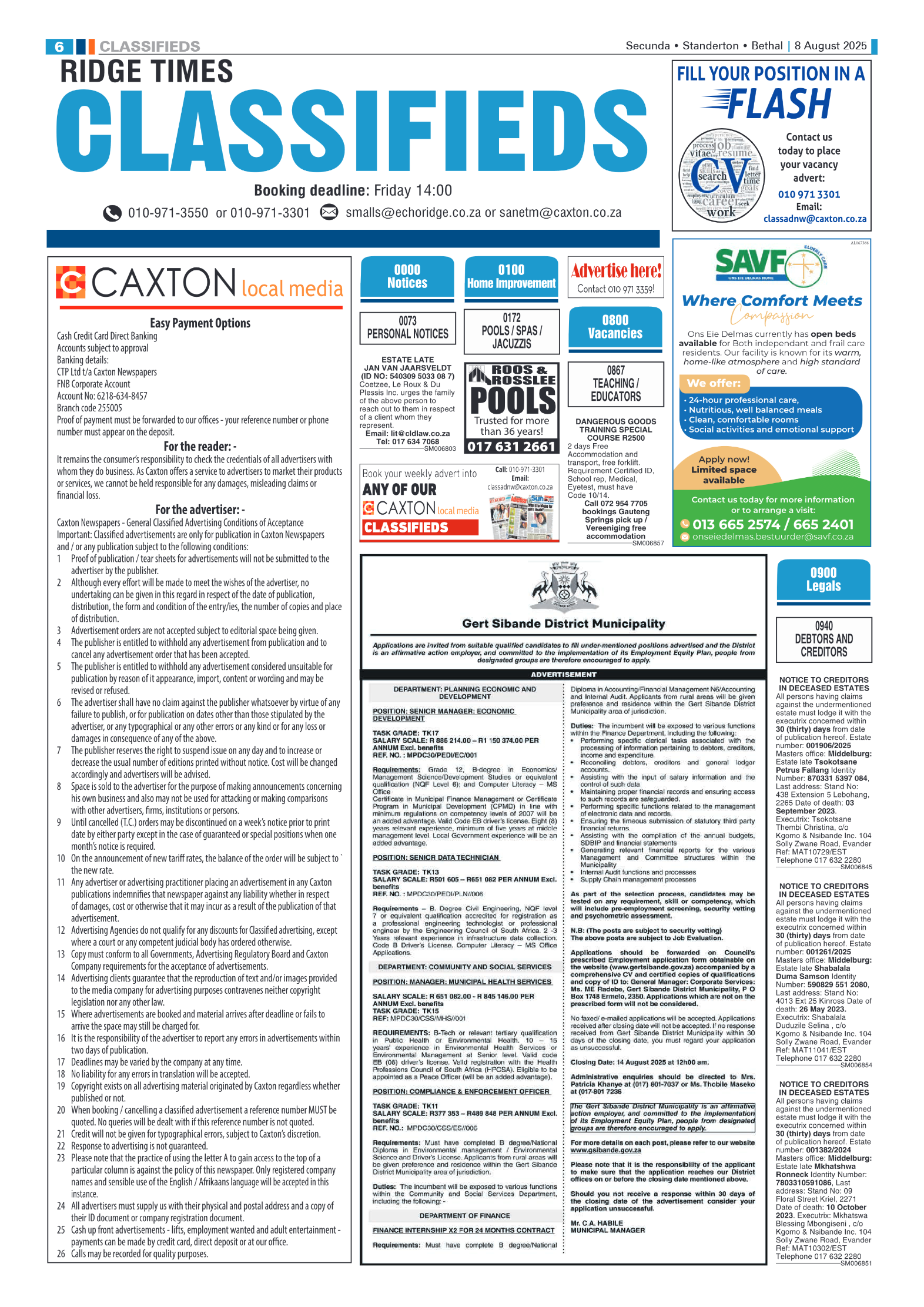 Ridge Times 8 August 2025 page 6