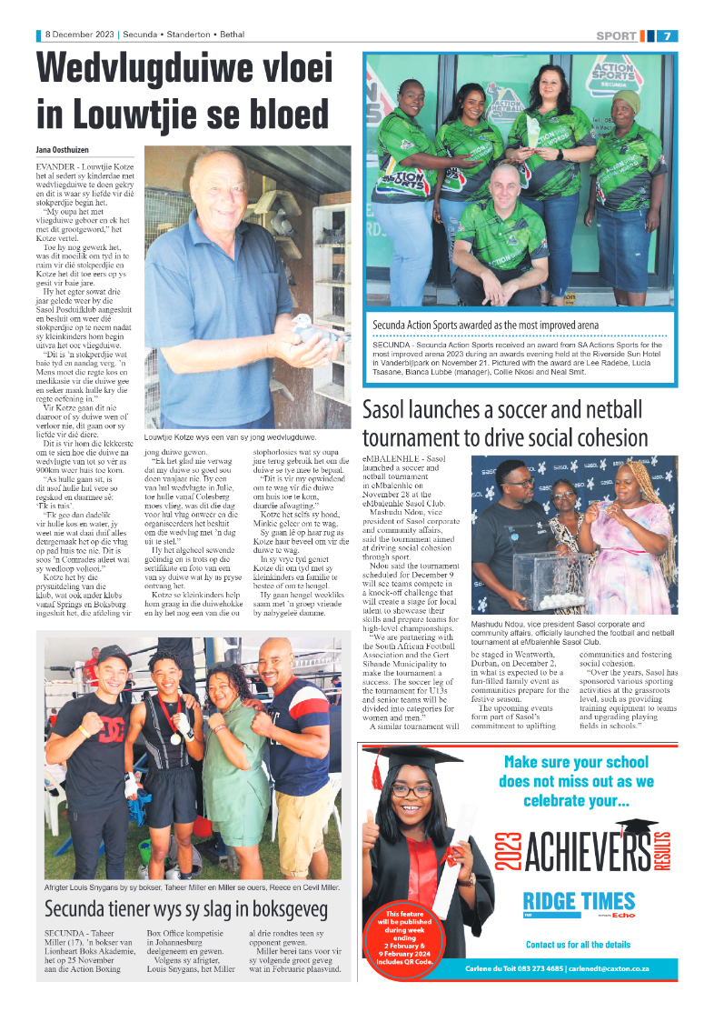 Ridge Times 8 December 2023 page 7