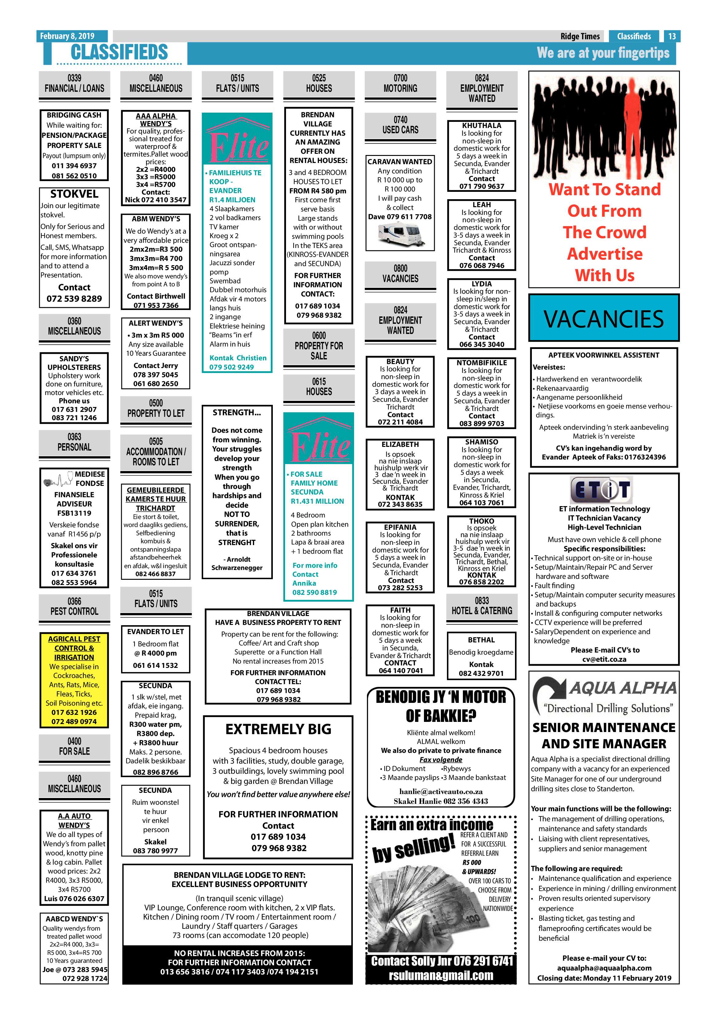 Ridge Times 8 February 2019 page 13