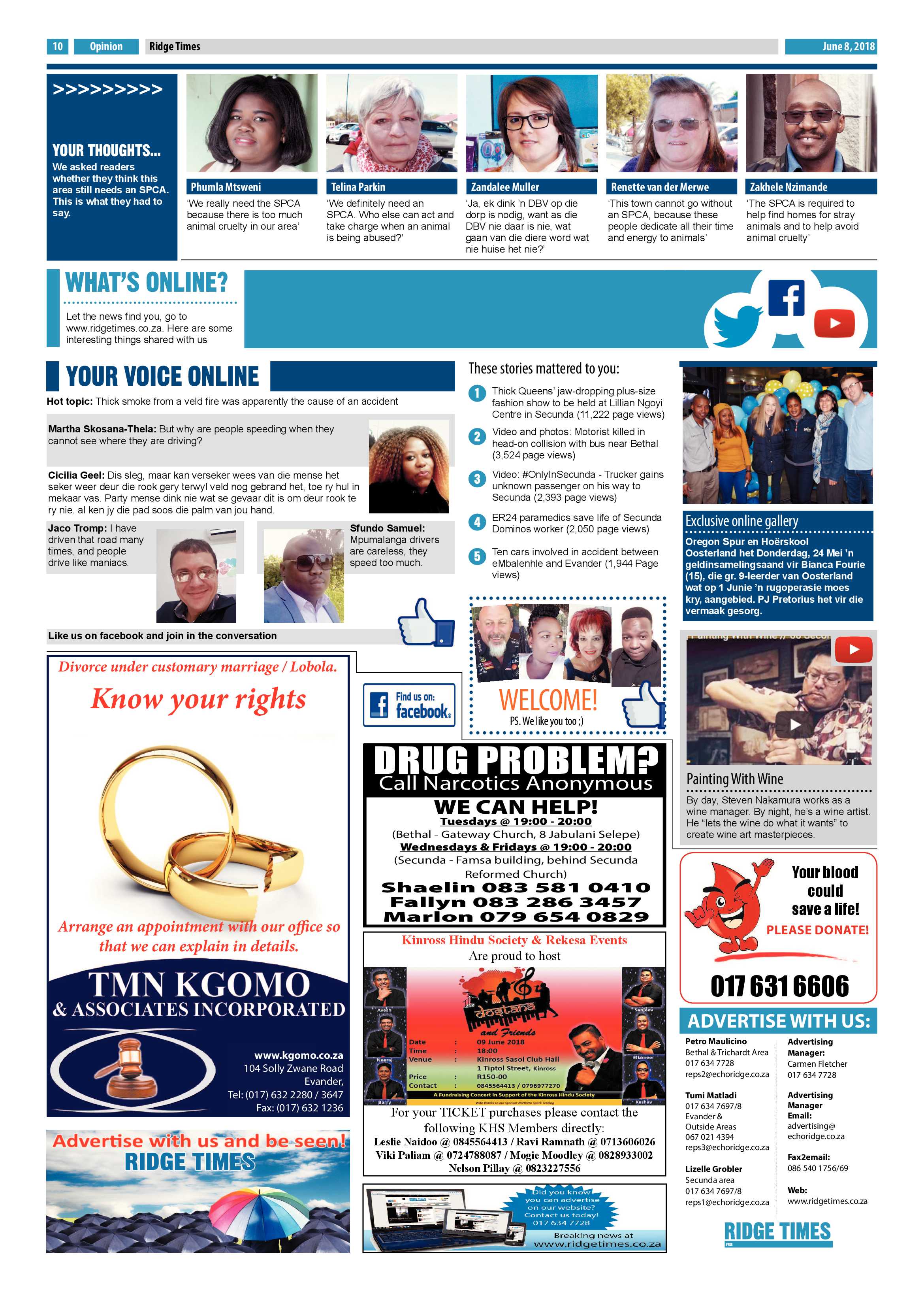 Ridge Times 8 June 2018 page 10