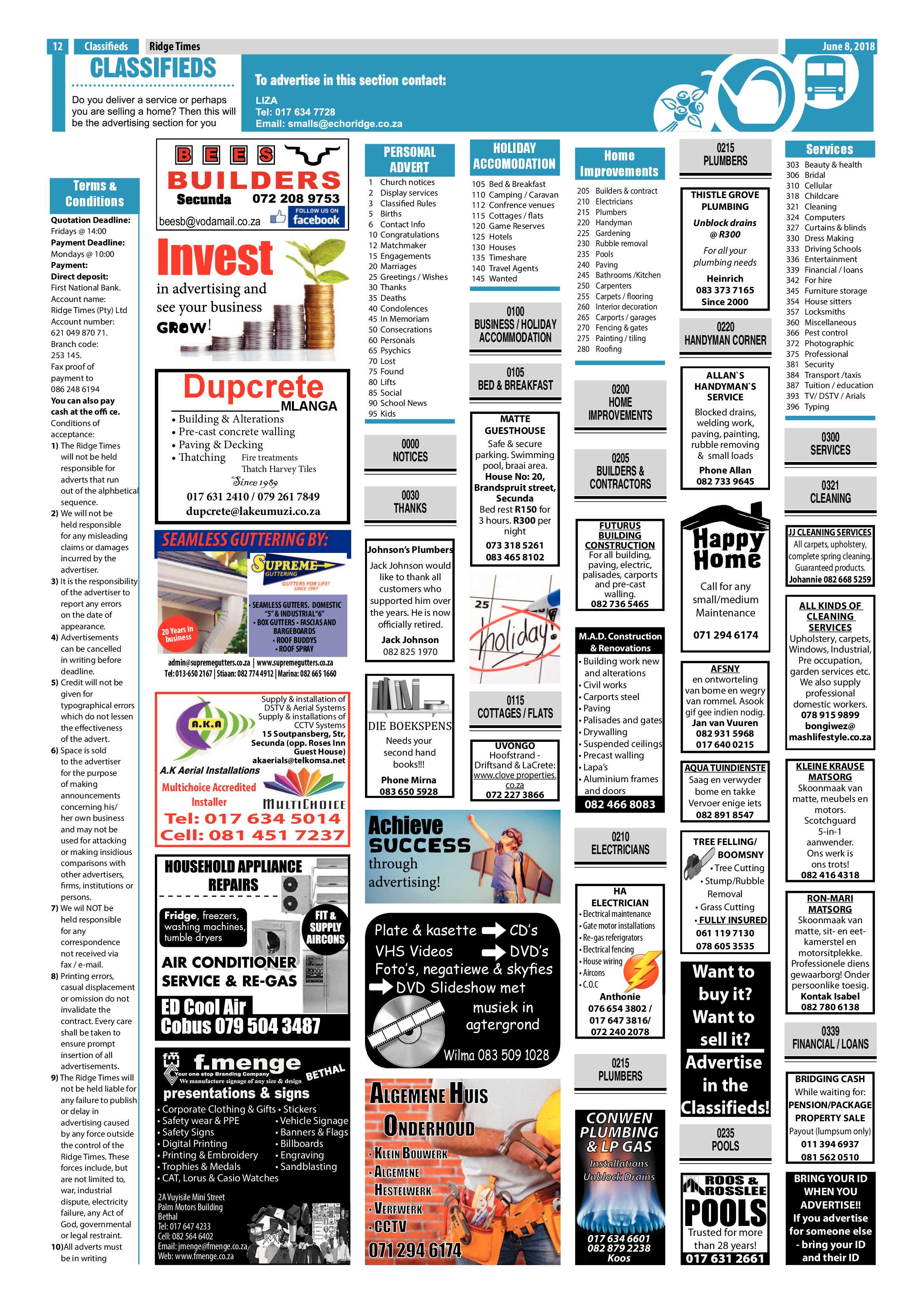 Ridge Times 8 June 2018 page 12