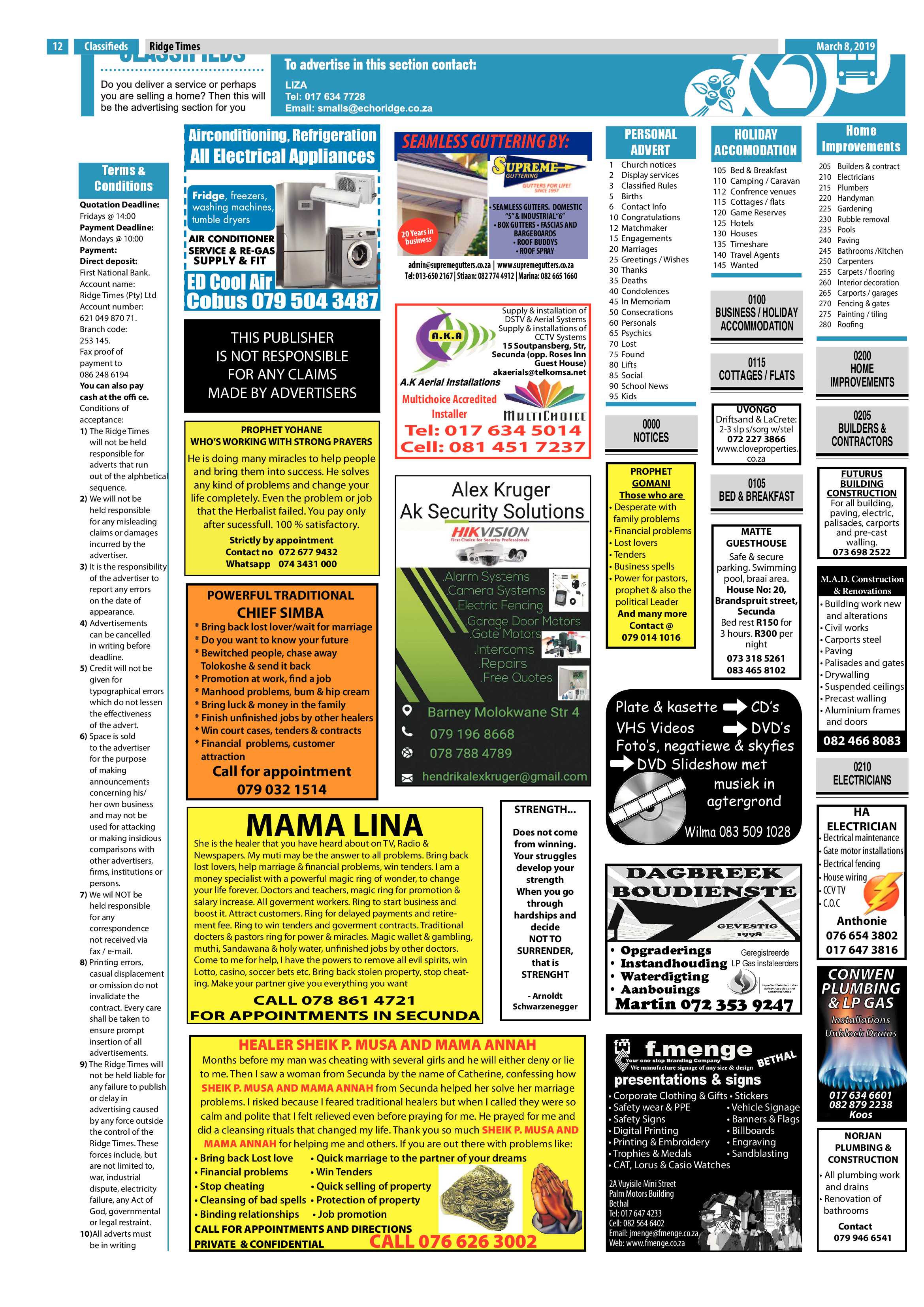 Ridge Times 8 March 2019 page 12