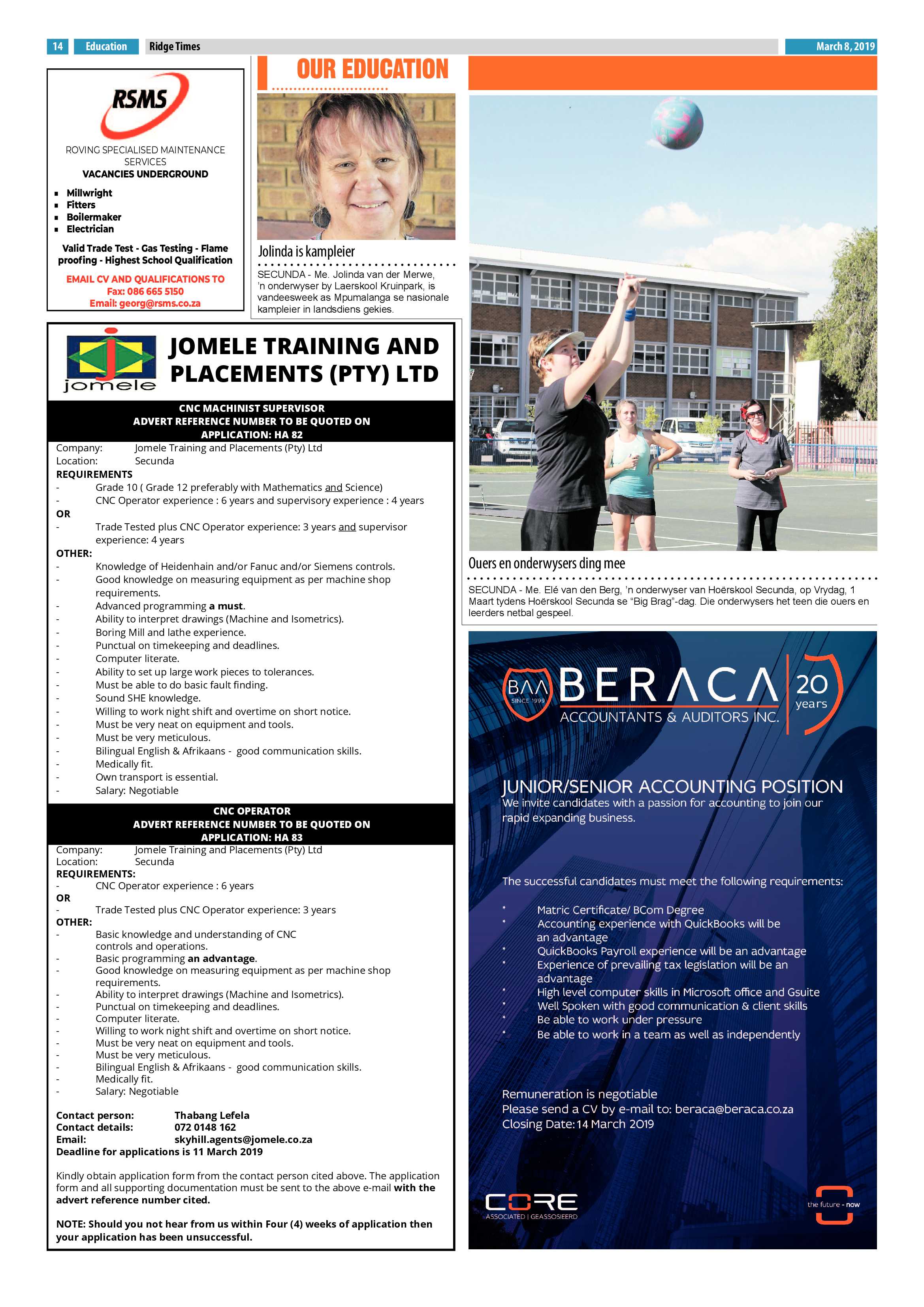 Ridge Times 8 March 2019 page 14