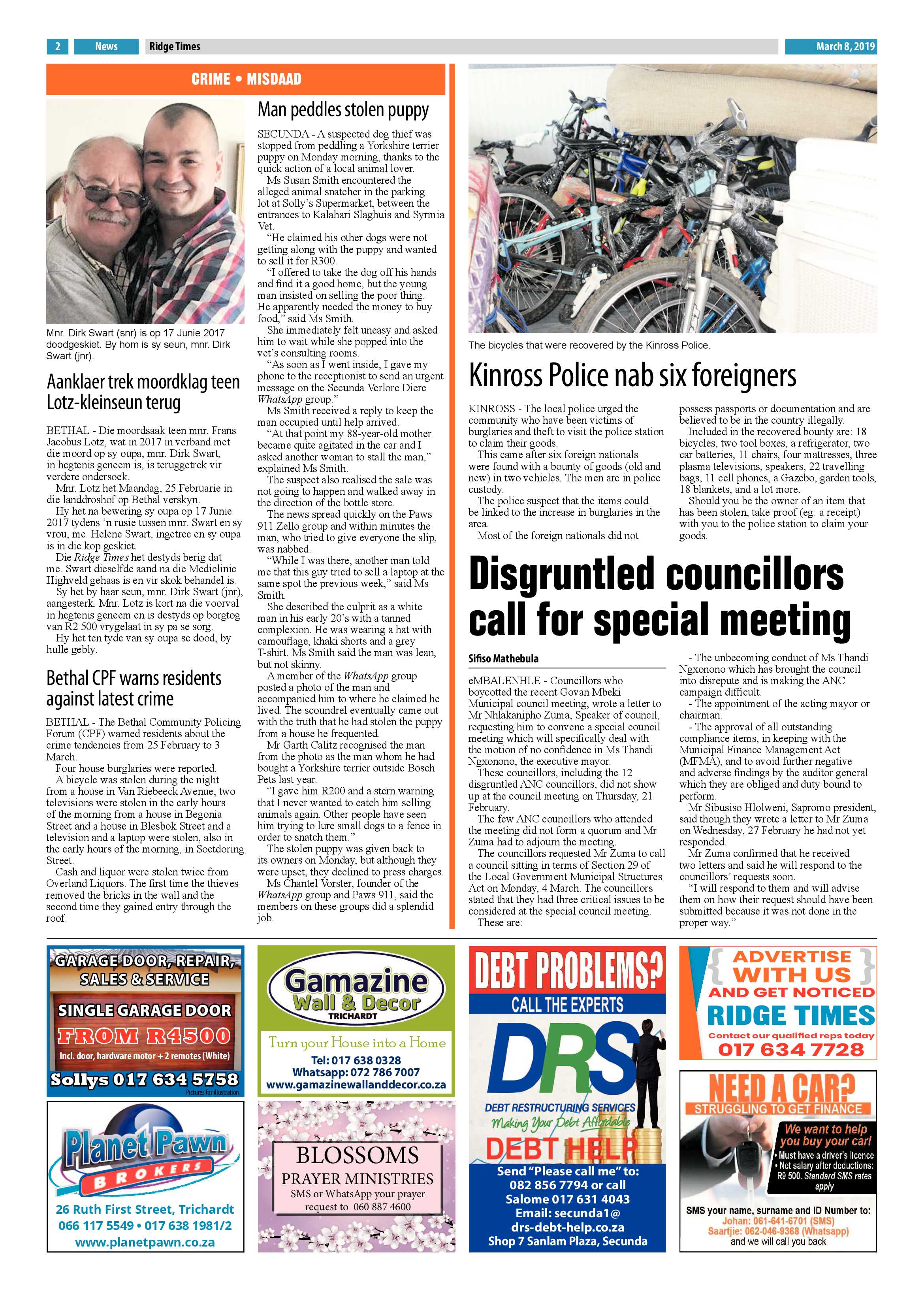 Ridge Times 8 March 2019 page 2