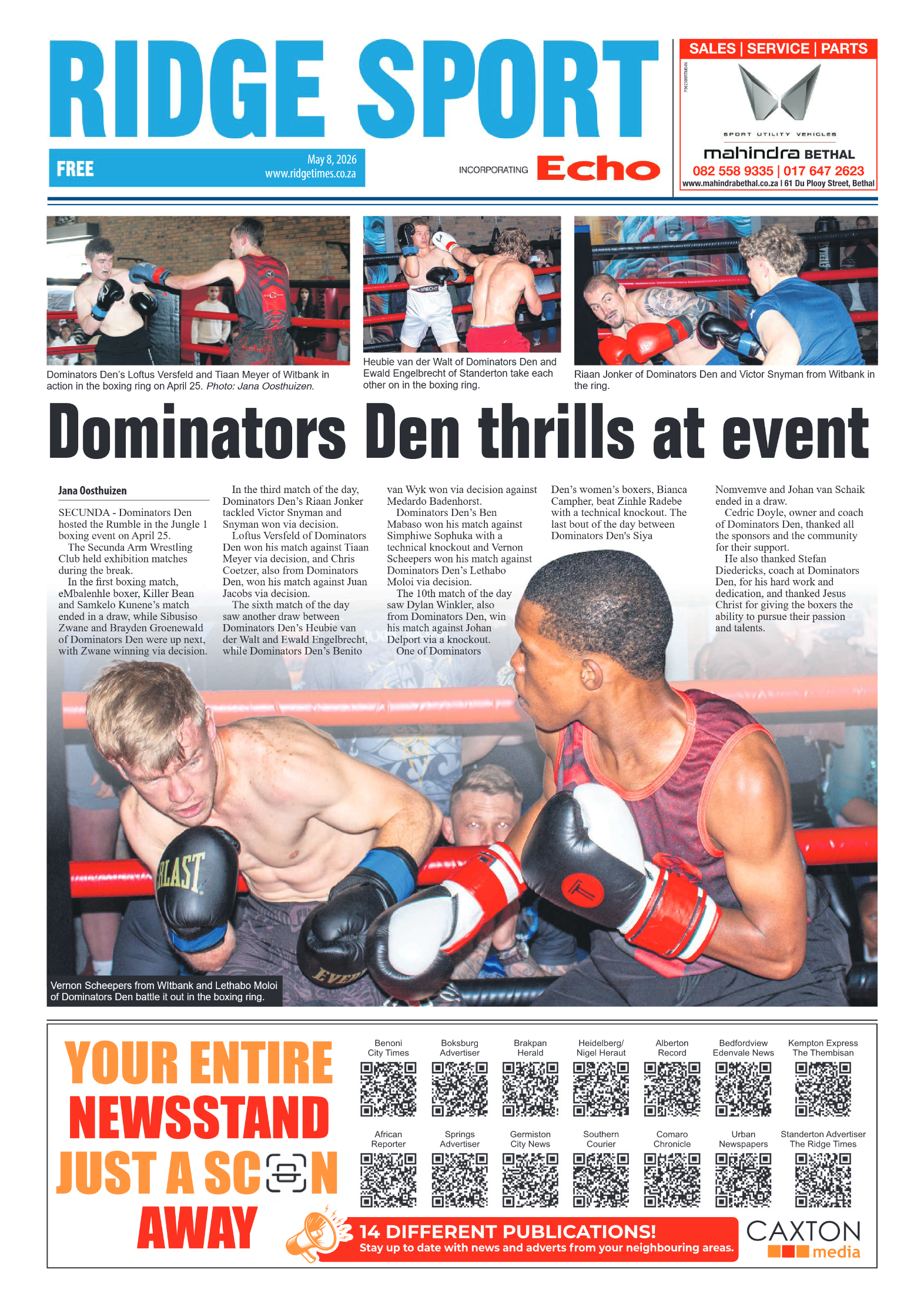 Ridge Times 8 May 2026 page 8