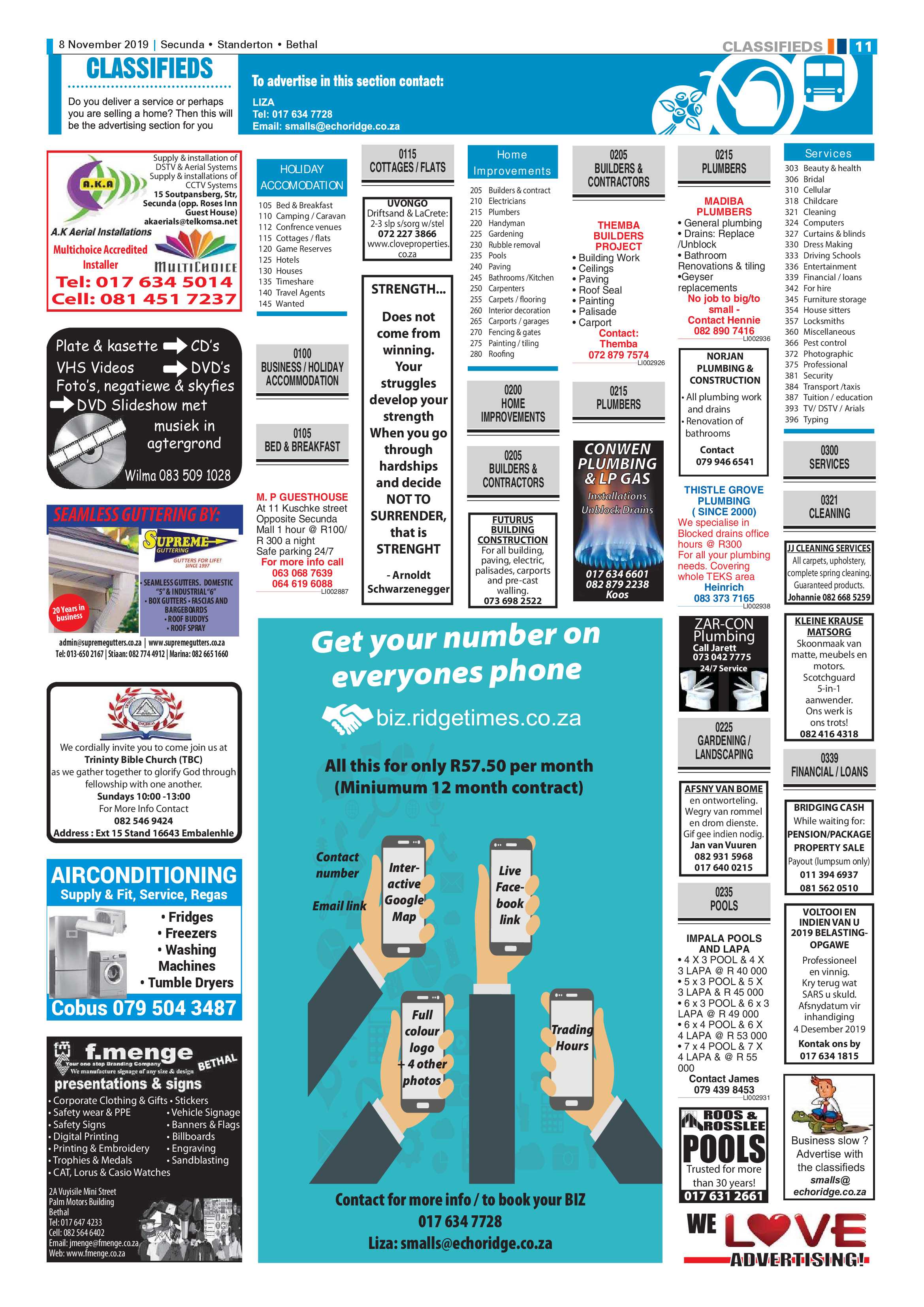 Ridge Times 8 November 2019 page 11