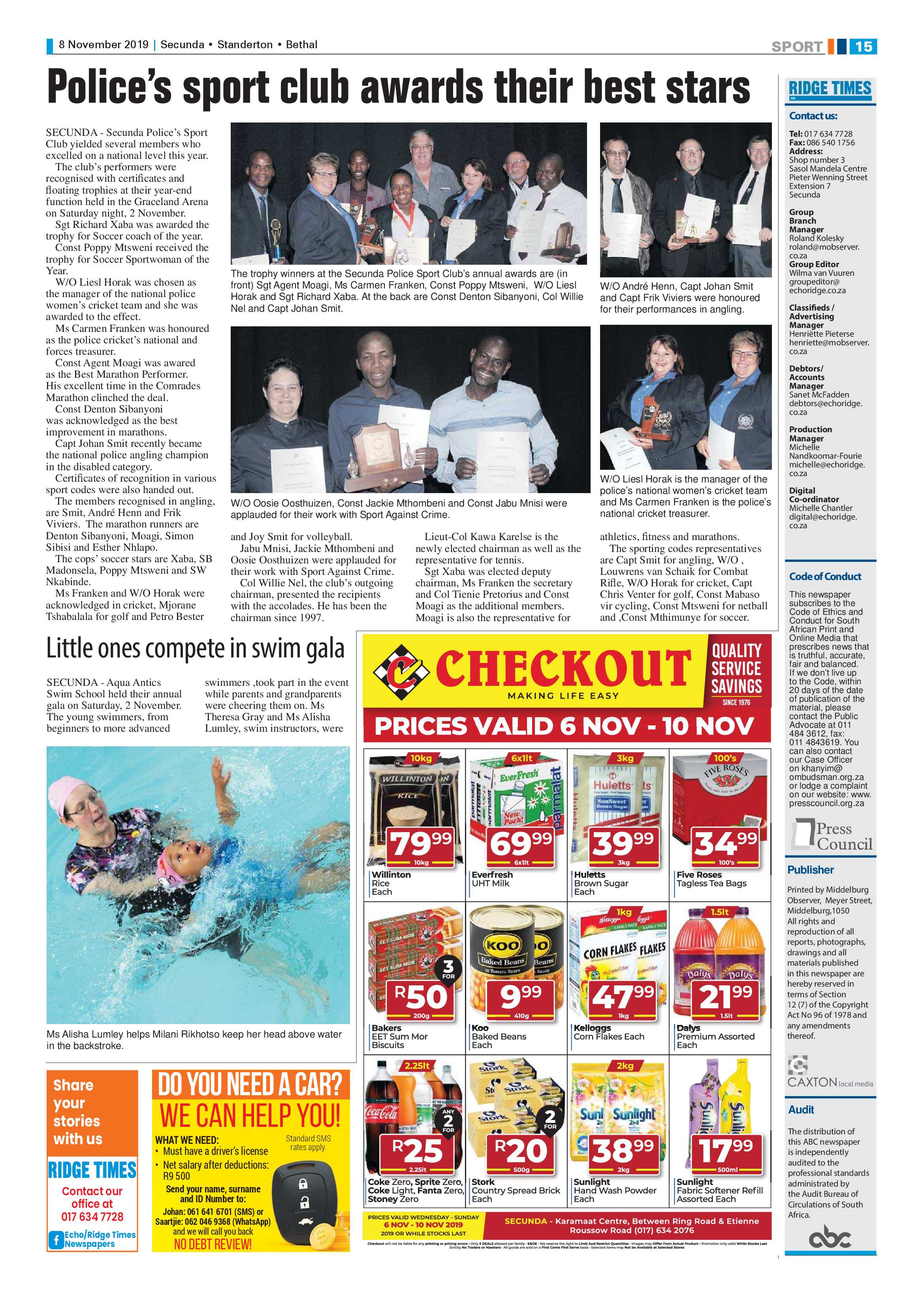 Ridge Times 8 November 2019 page 15