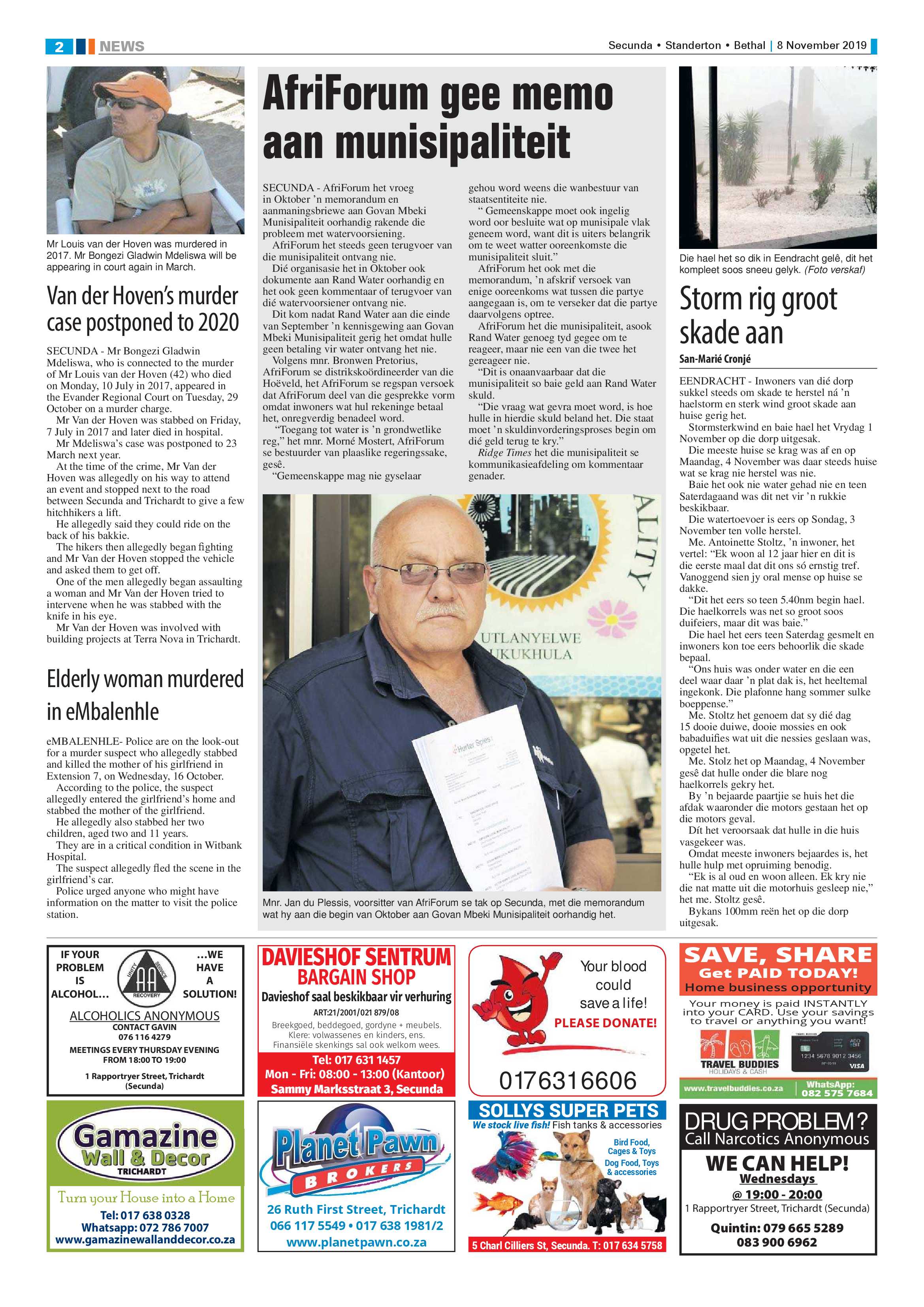 Ridge Times 8 November 2019 page 2