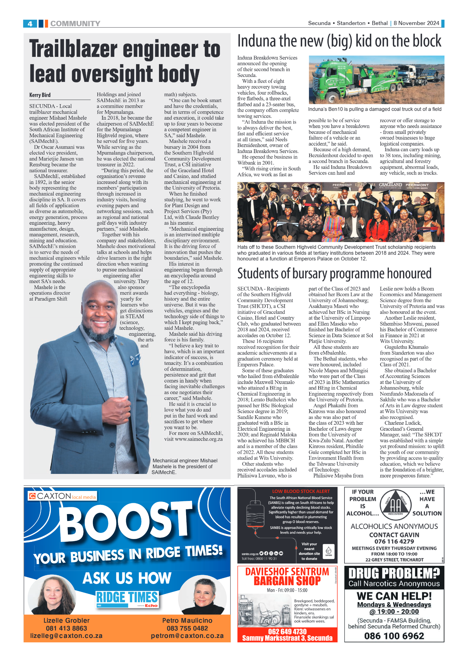 Ridge Times 8 November 2024 page 4