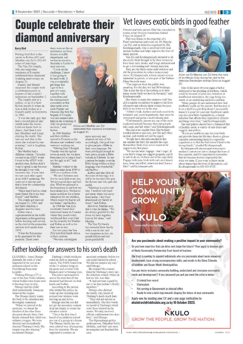 Ridge Times 8 September 2023 page 3
