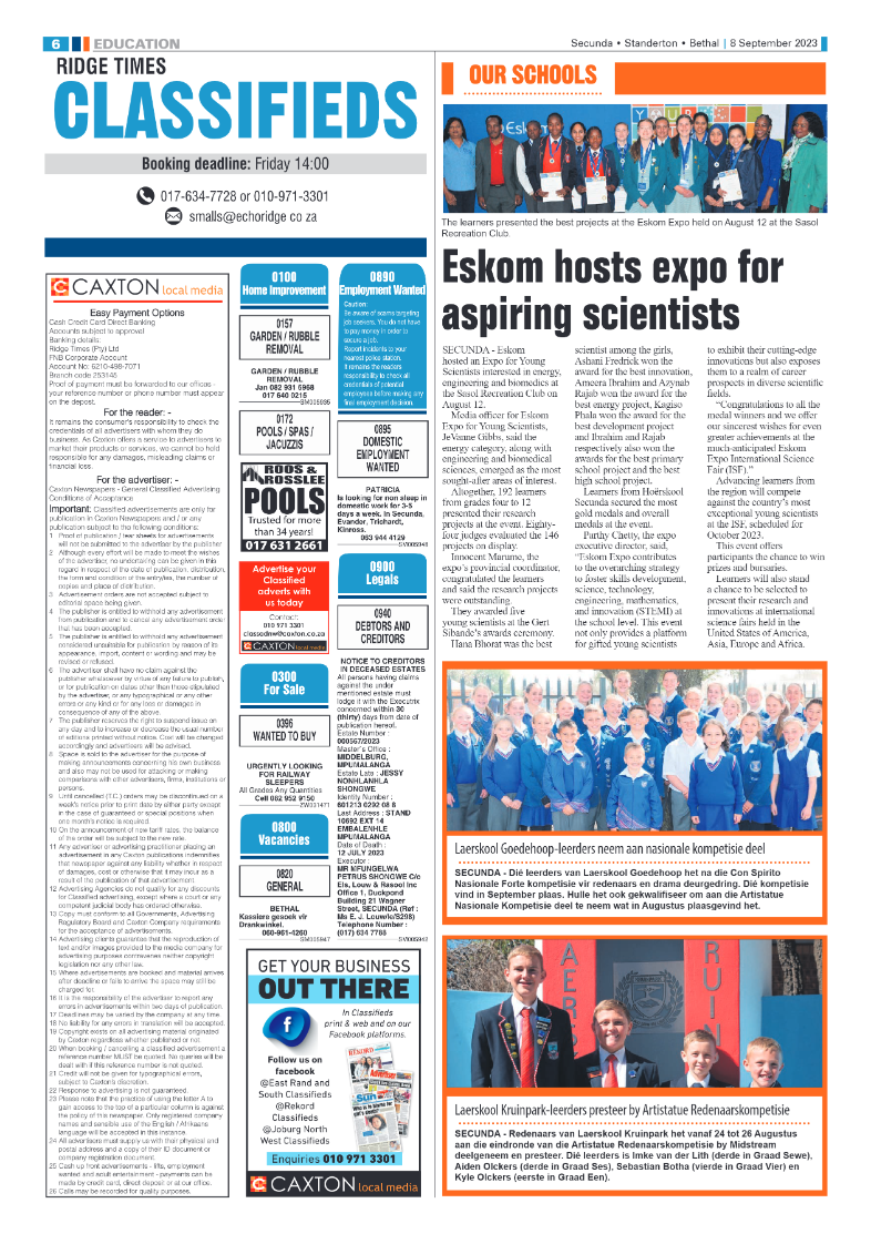 Ridge Times 8 September 2023 page 6