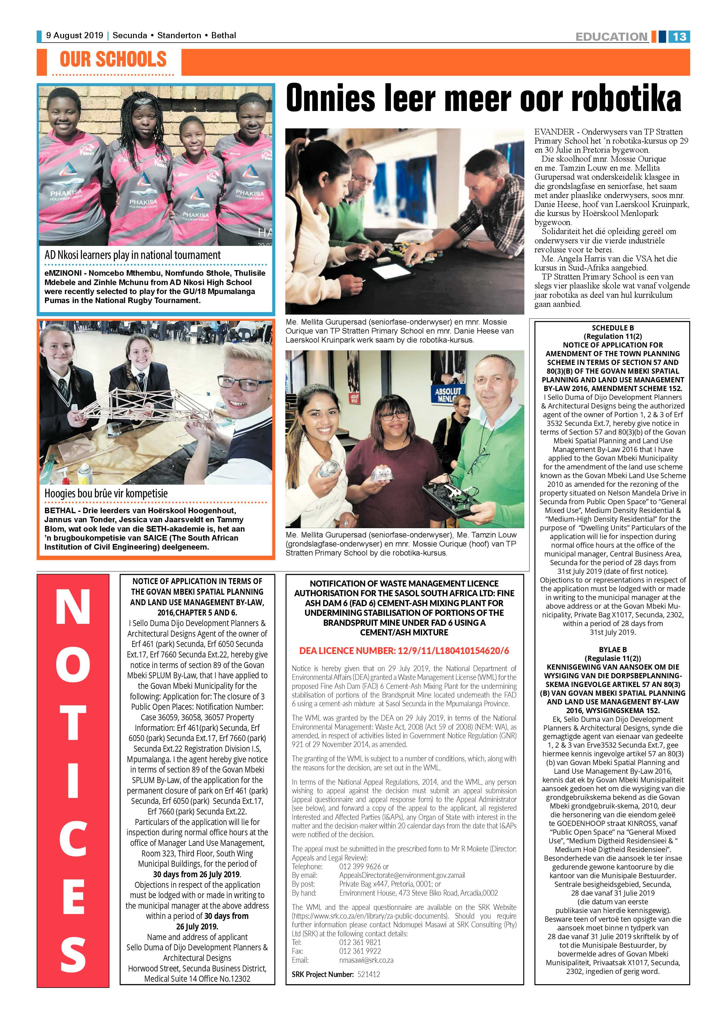 Ridge Times 9 August 2019 page 13