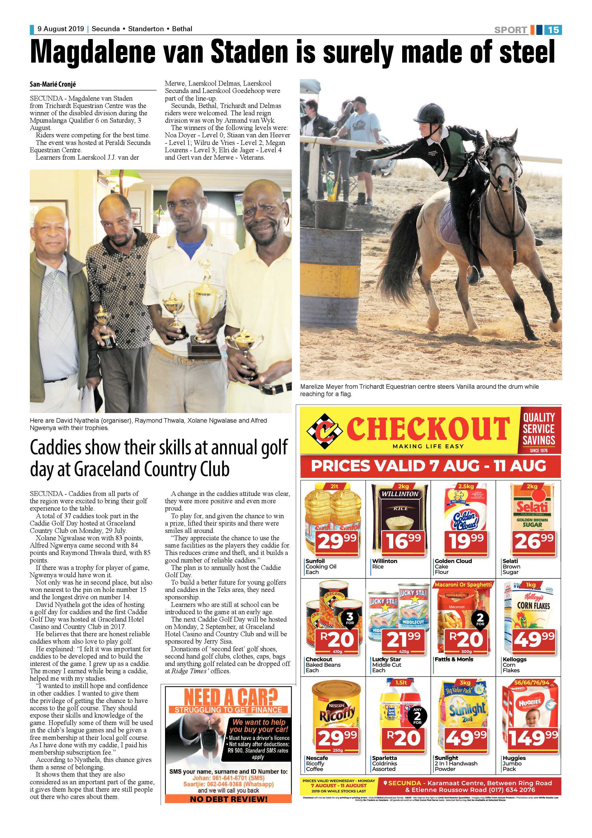Ridge Times 9 August 2019 page 15