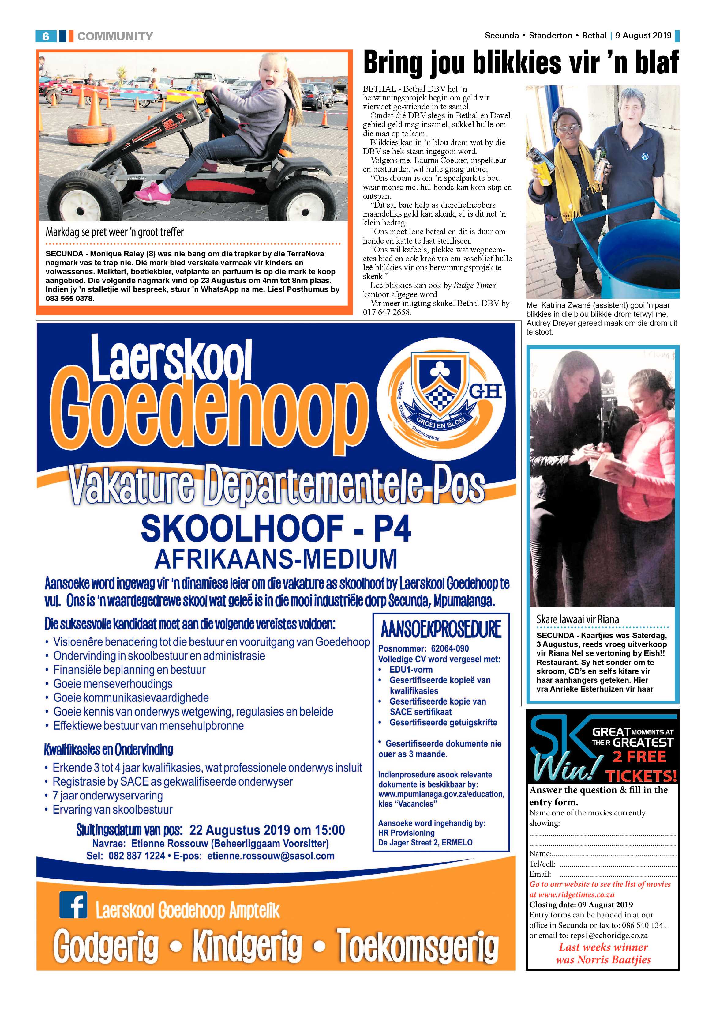 Ridge Times 9 August 2019 page 6